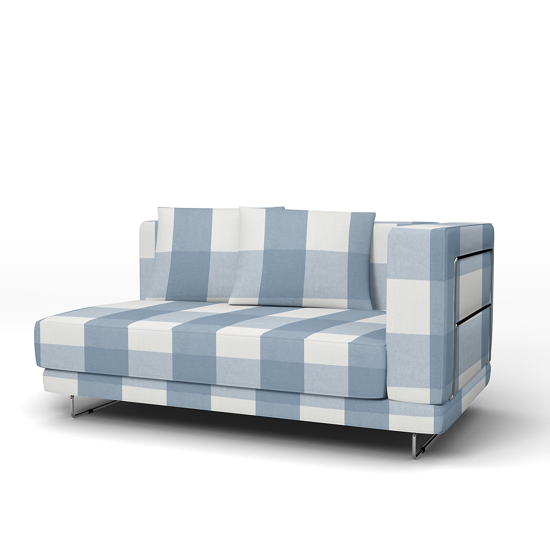IKEA - Tylosand Sofa with Armrest Cover, Sky Blue, Linen - Bemz