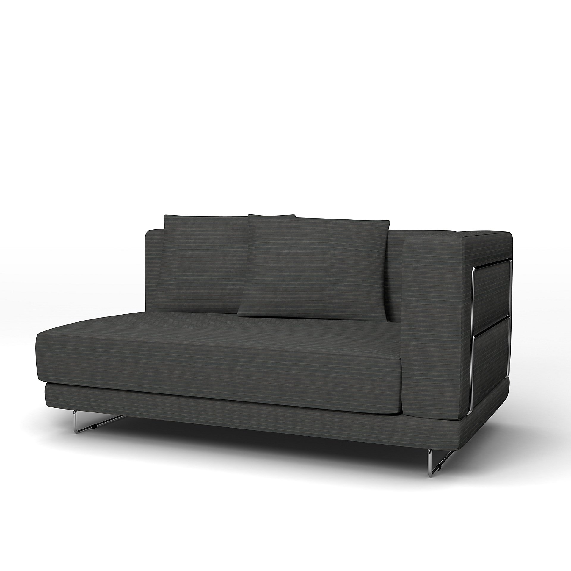 IKEA - Tylosand Sofa with Armrest Cover, Licorice, Corduroy - Bemz