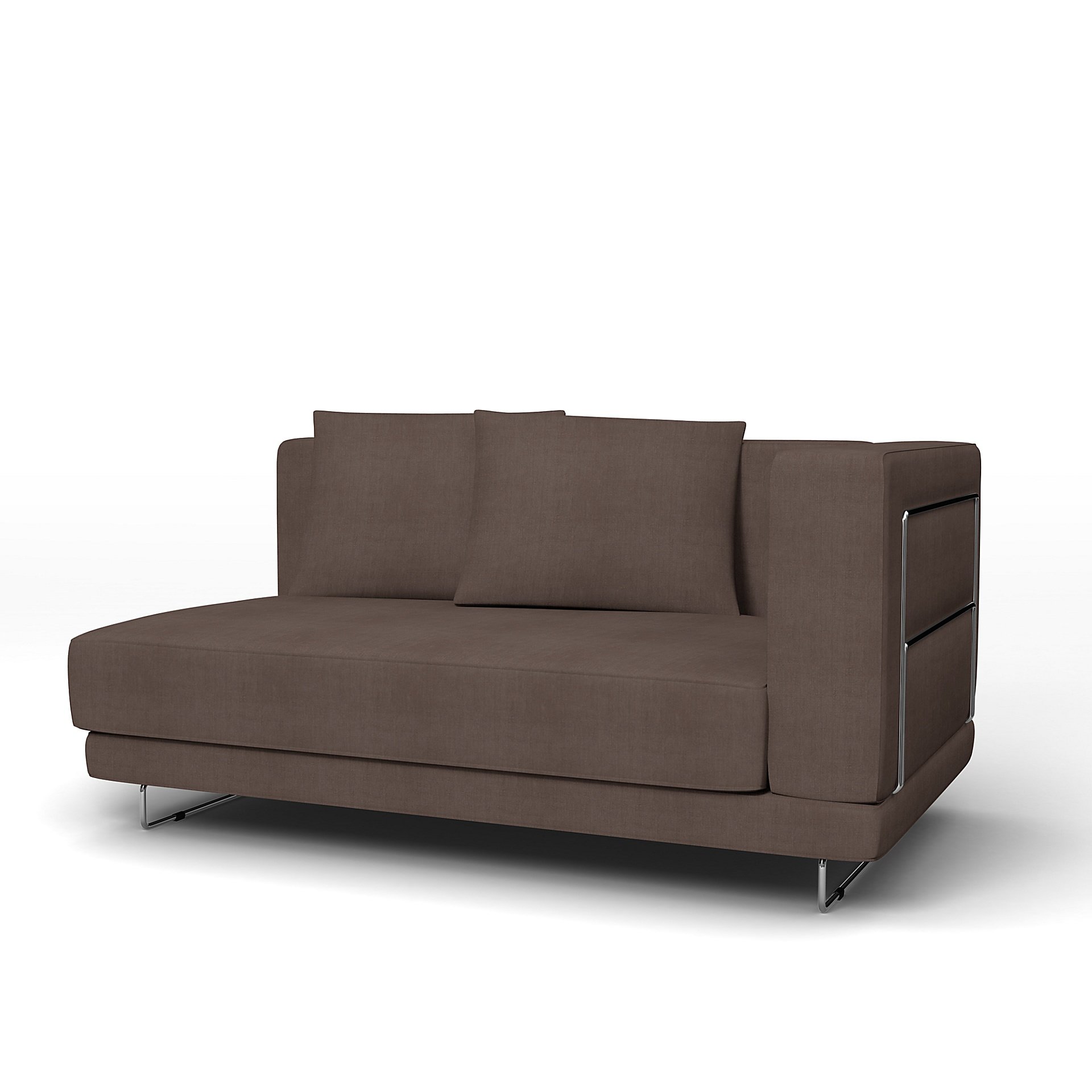 IKEA - Tylosand Sofa with Armrest Cover, Cocoa, Linen - Bemz