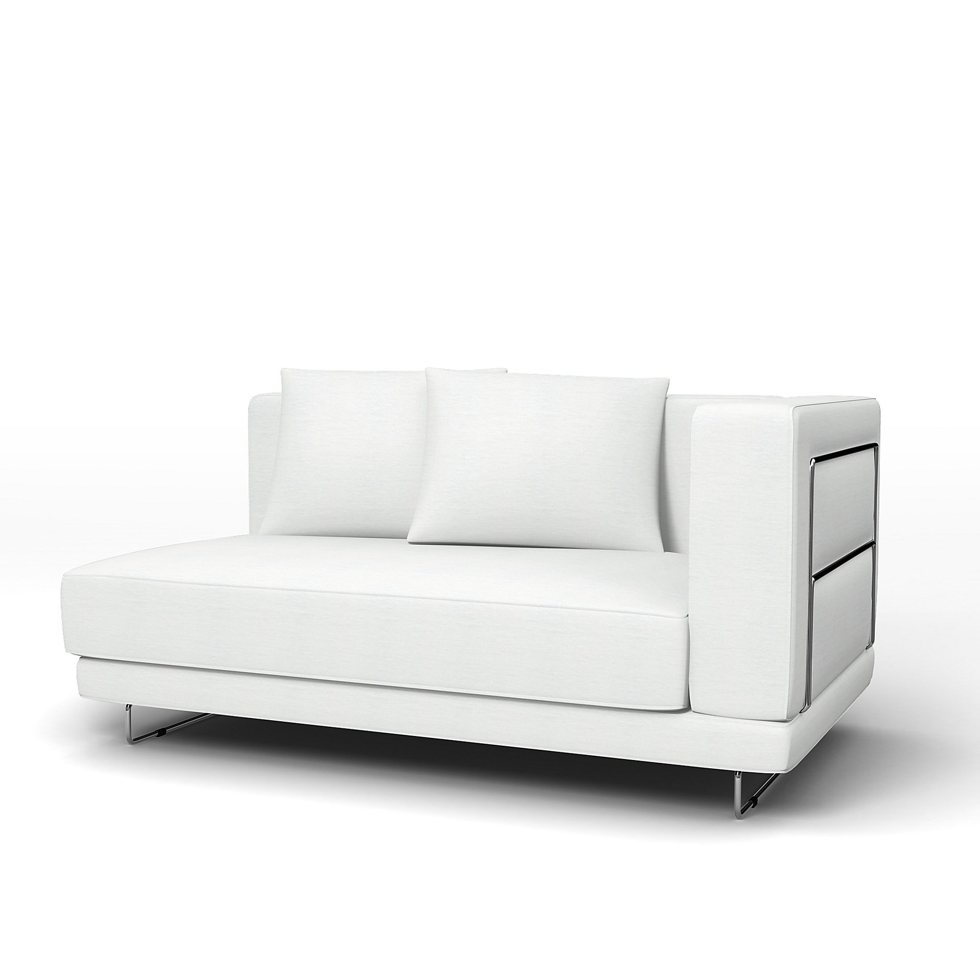 IKEA - Tylosand Sofa with Armrest Cover, White, Linen - Bemz