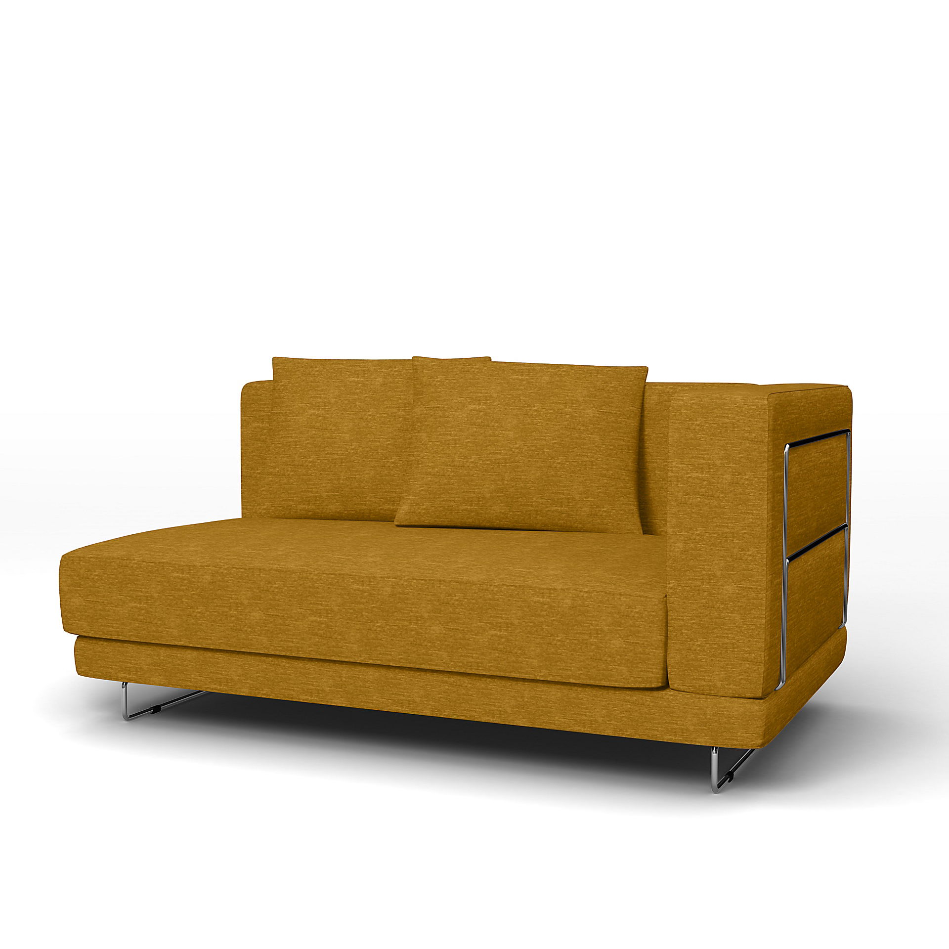 IKEA - Tylosand Sofa with Armrest Cover, Tumeric, Velvet - Bemz