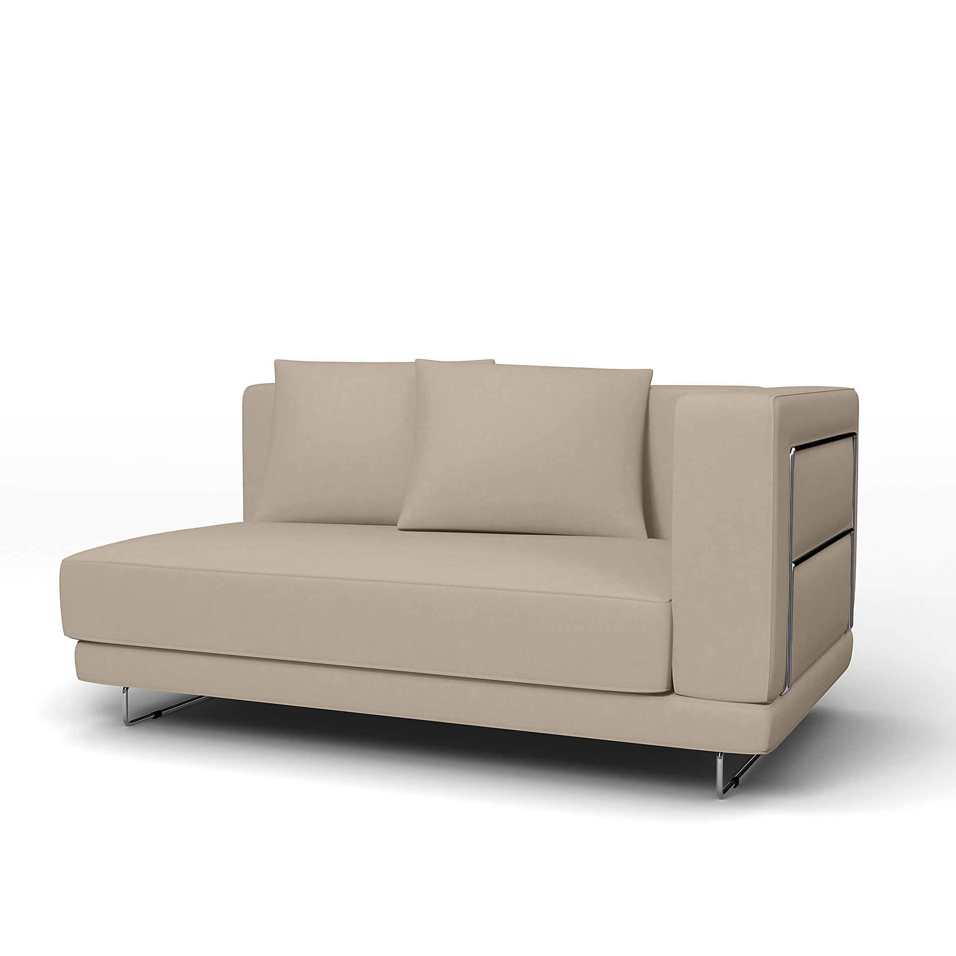 IKEA - Tylosand Sofa with Armrest Cover, Feather, Velvet - Bemz