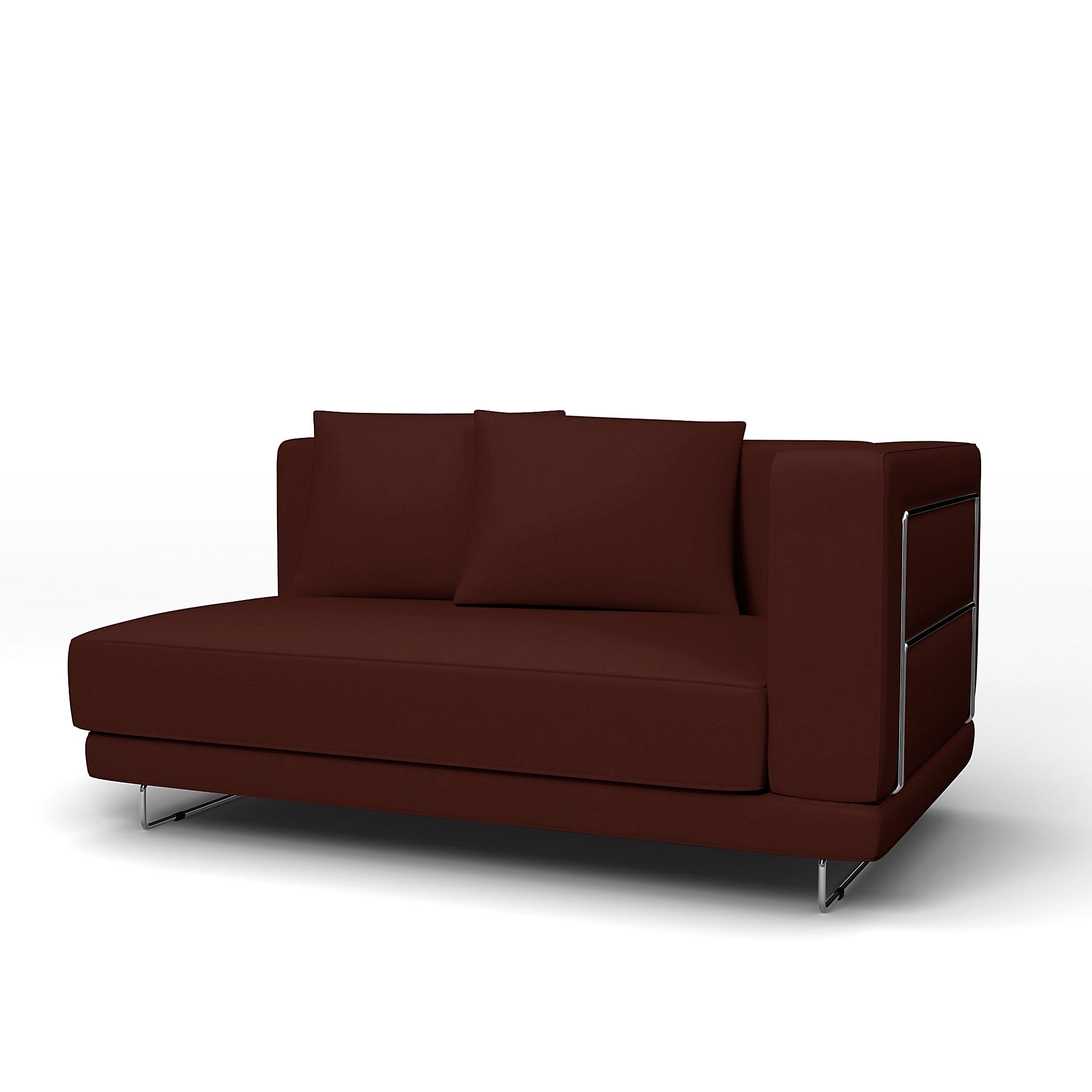IKEA - Överdrag till Tylösand soffa med armstöd, Ground Coffee, Sammet - Bemz