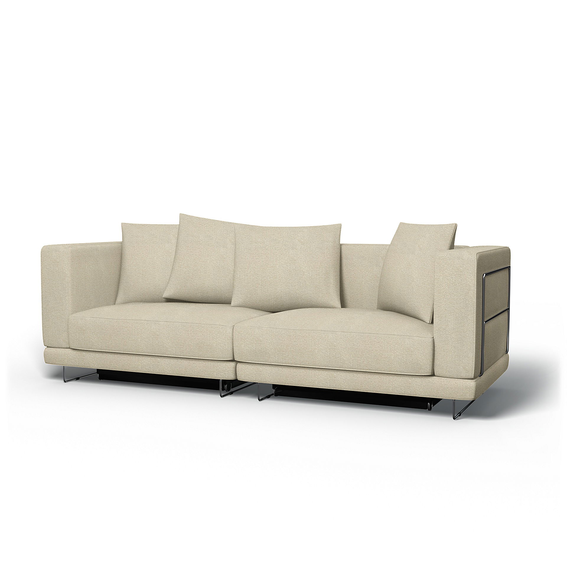 IKEA - Tylösand Sofa Bed Cover, Cream, Bouclé & Texture - Bemz