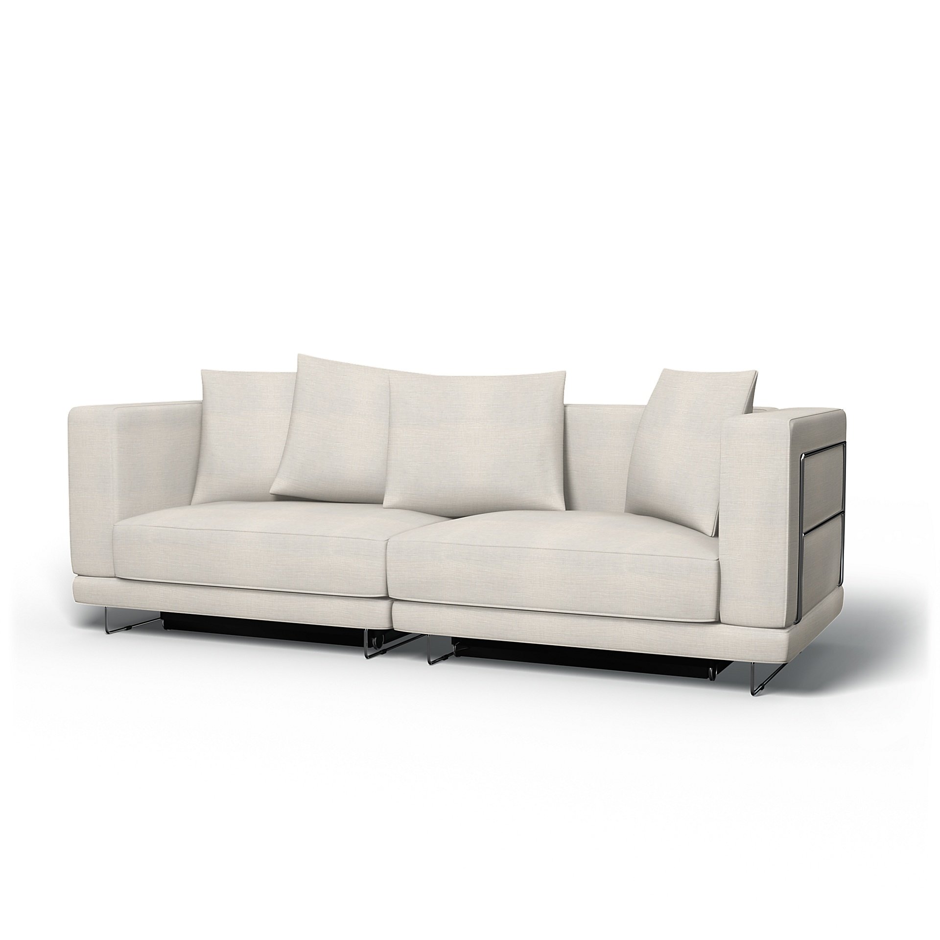 IKEA - Tylosand Sofa Bed Cover, Soft White, Linen - Bemz