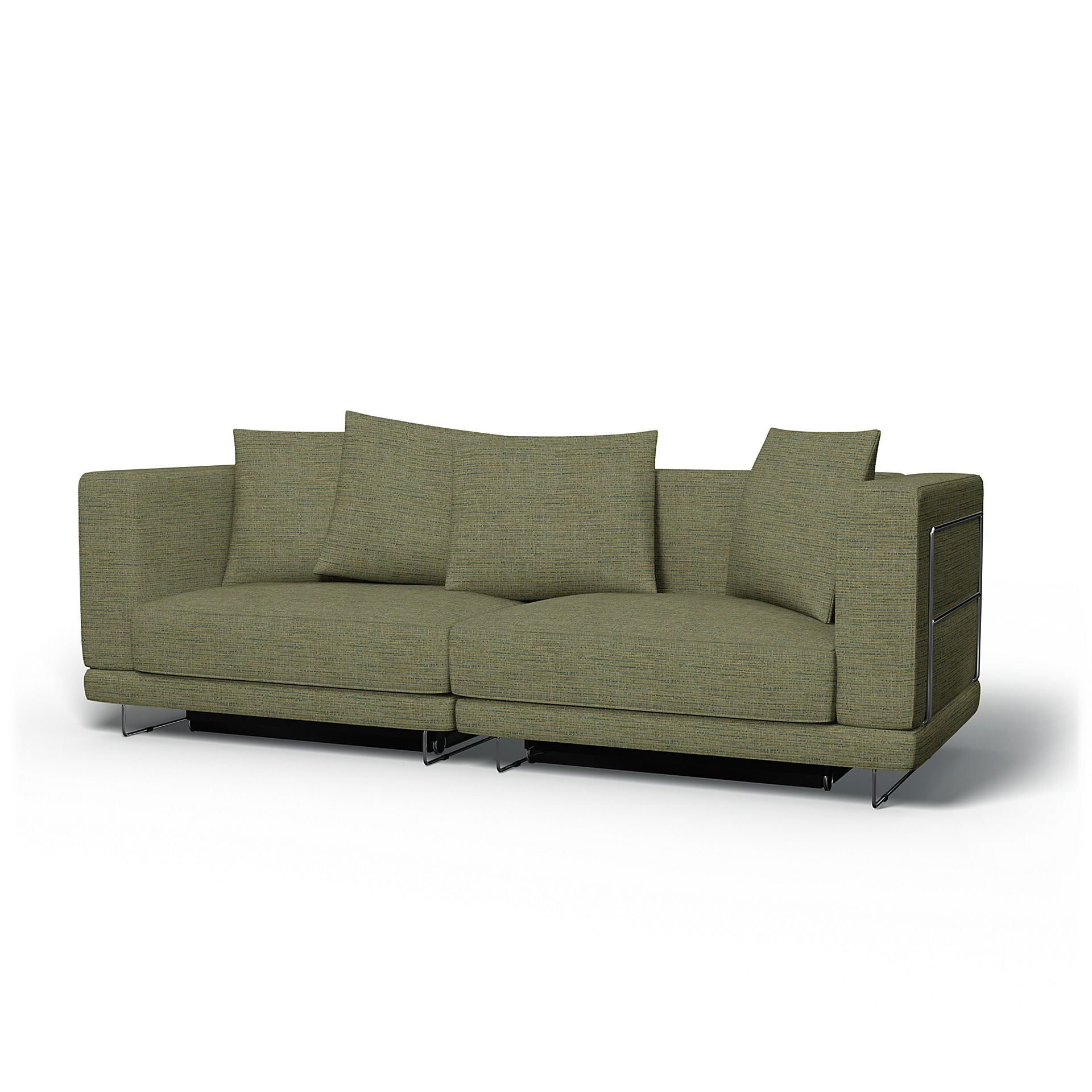 IKEA - Tylösand Sofa Bed Cover, Meadow Green, Bouclé & Texture - Bemz