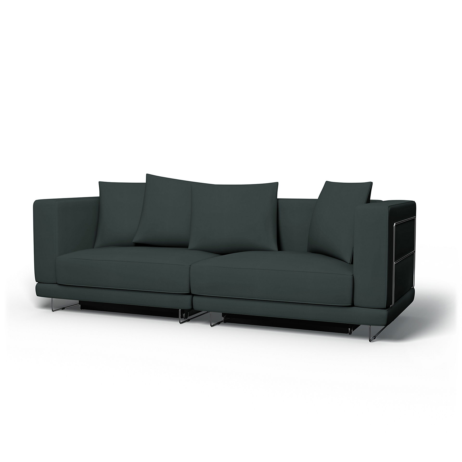 IKEA - Överdrag till Tylösand bäddsoffa, Graphite Grey, Bomull - Bemz