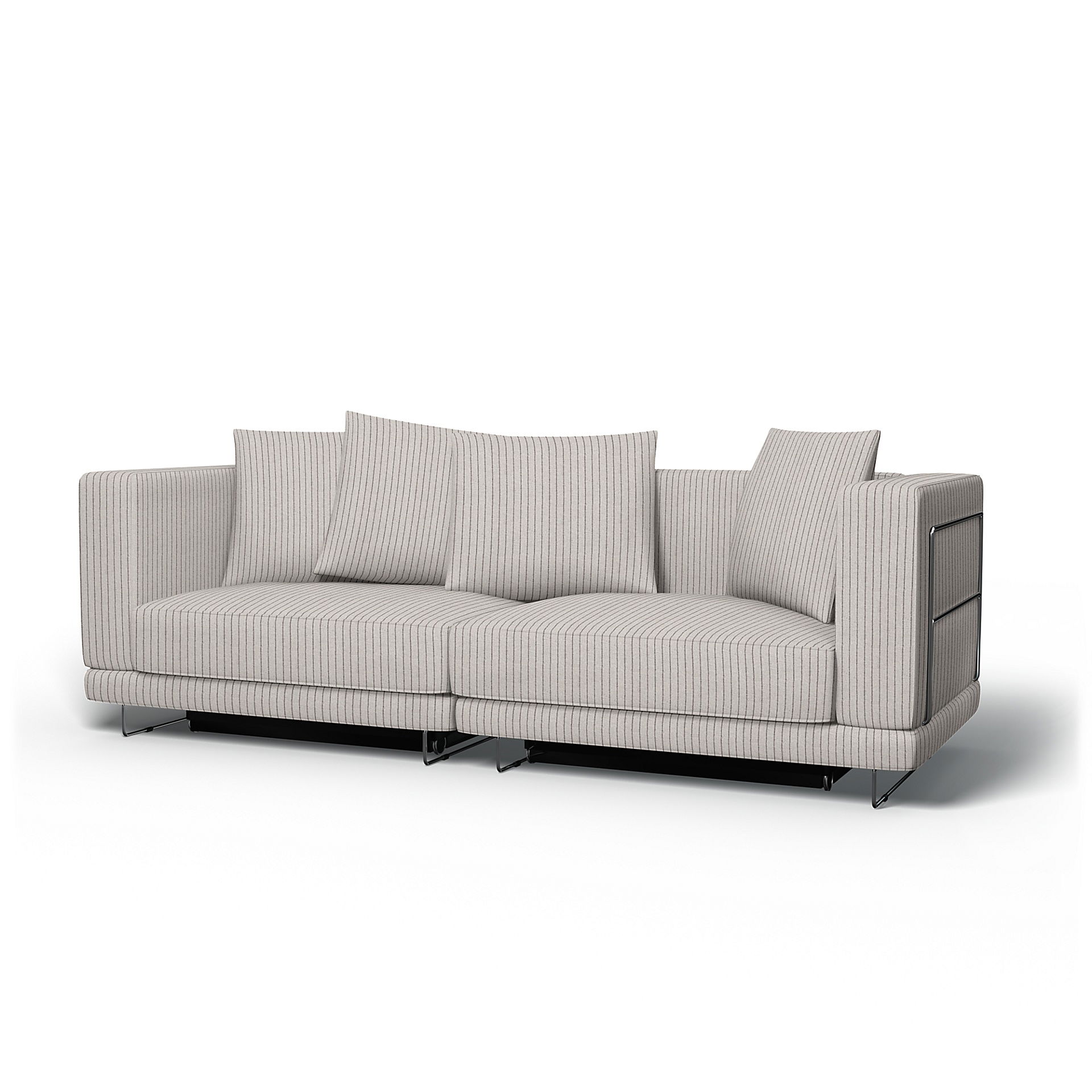 IKEA - Tylösand Sofa Bed Cover, Silver Grey, Cotton - Bemz