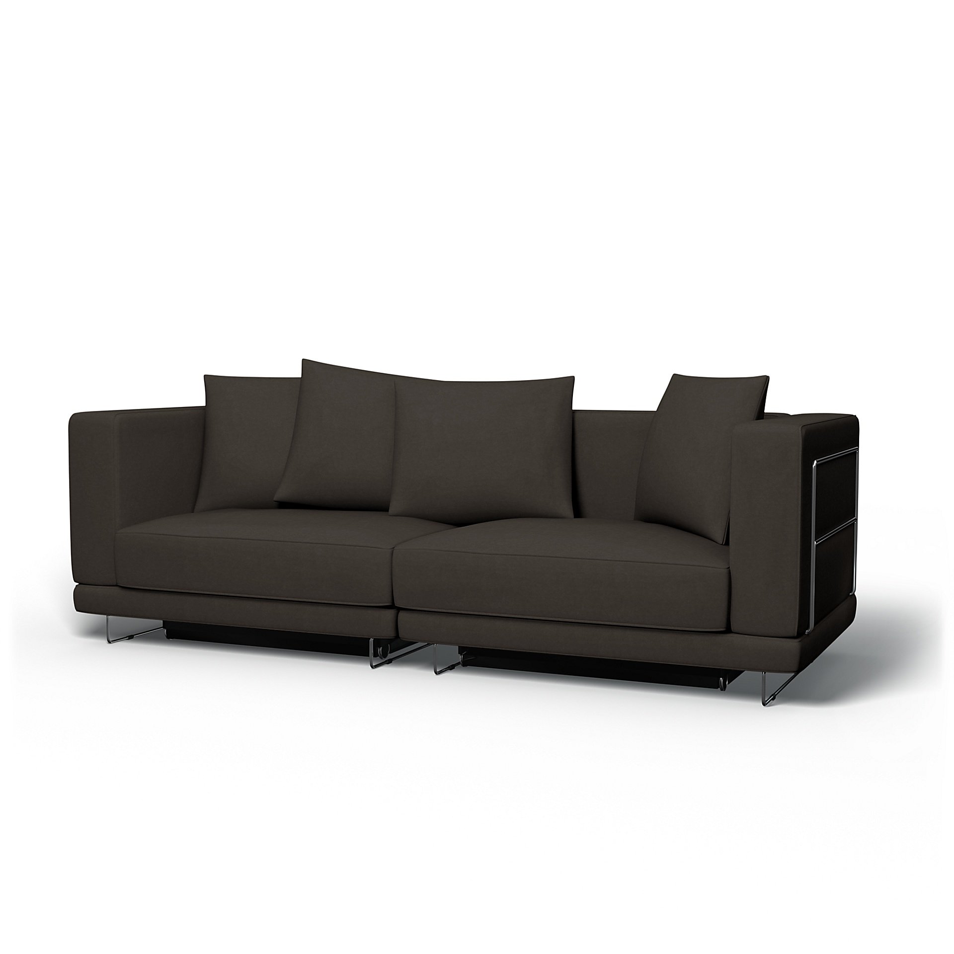 IKEA - Tylosand Sofa Bed Cover, Licorice, Velvet - Bemz