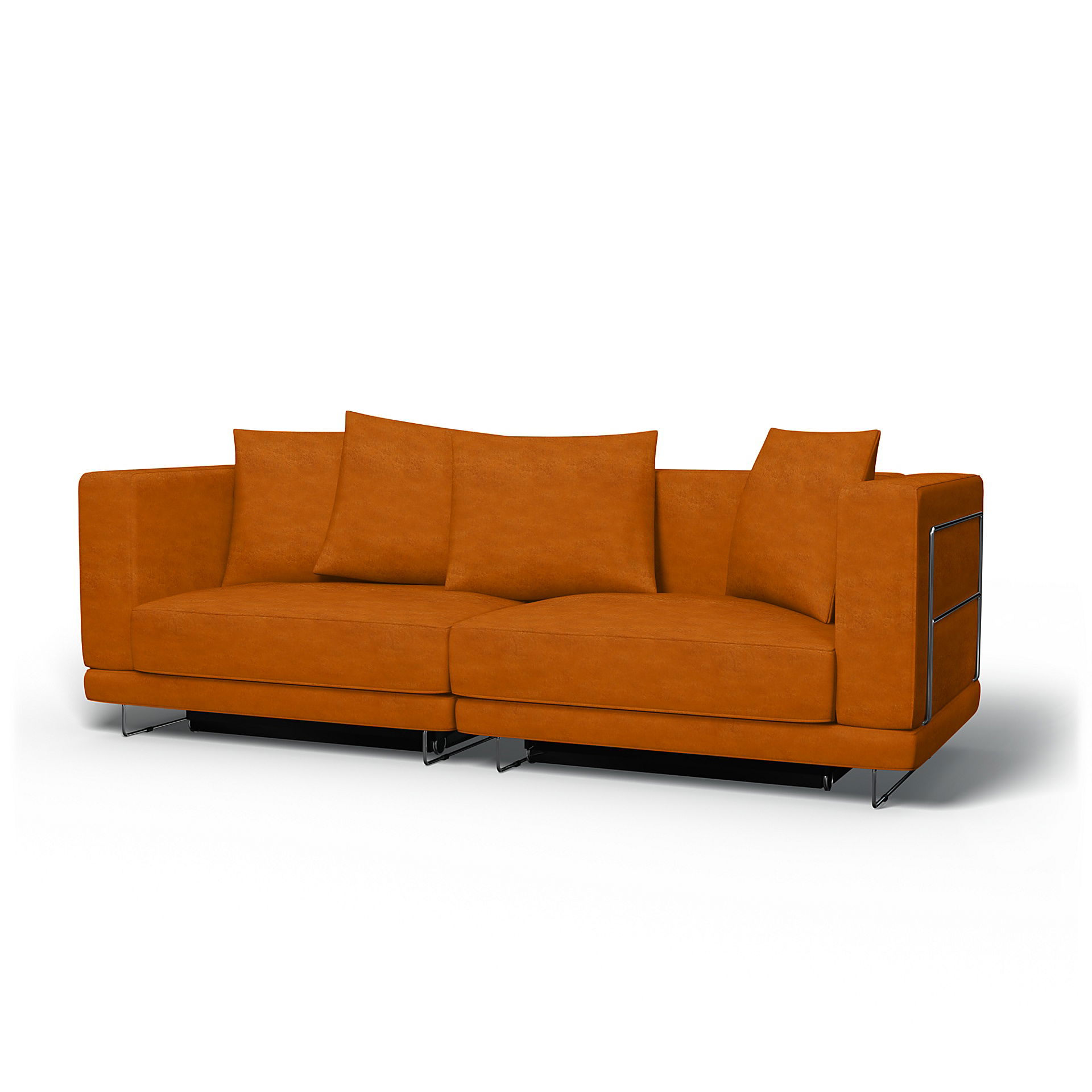IKEA - Tylösand Sofa Bed Cover, Cognac, Velvet - Bemz
