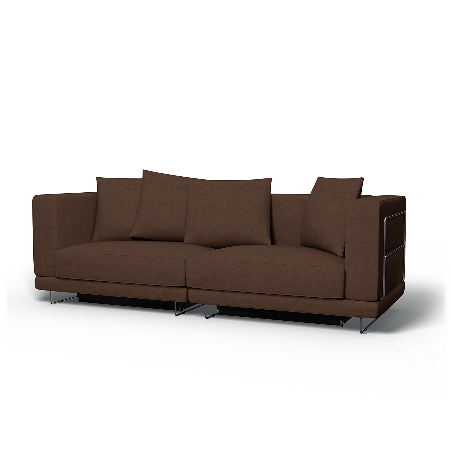 IKEA - Tylosand Sofa Bed Cover, Chocolate, Linen - Bemz