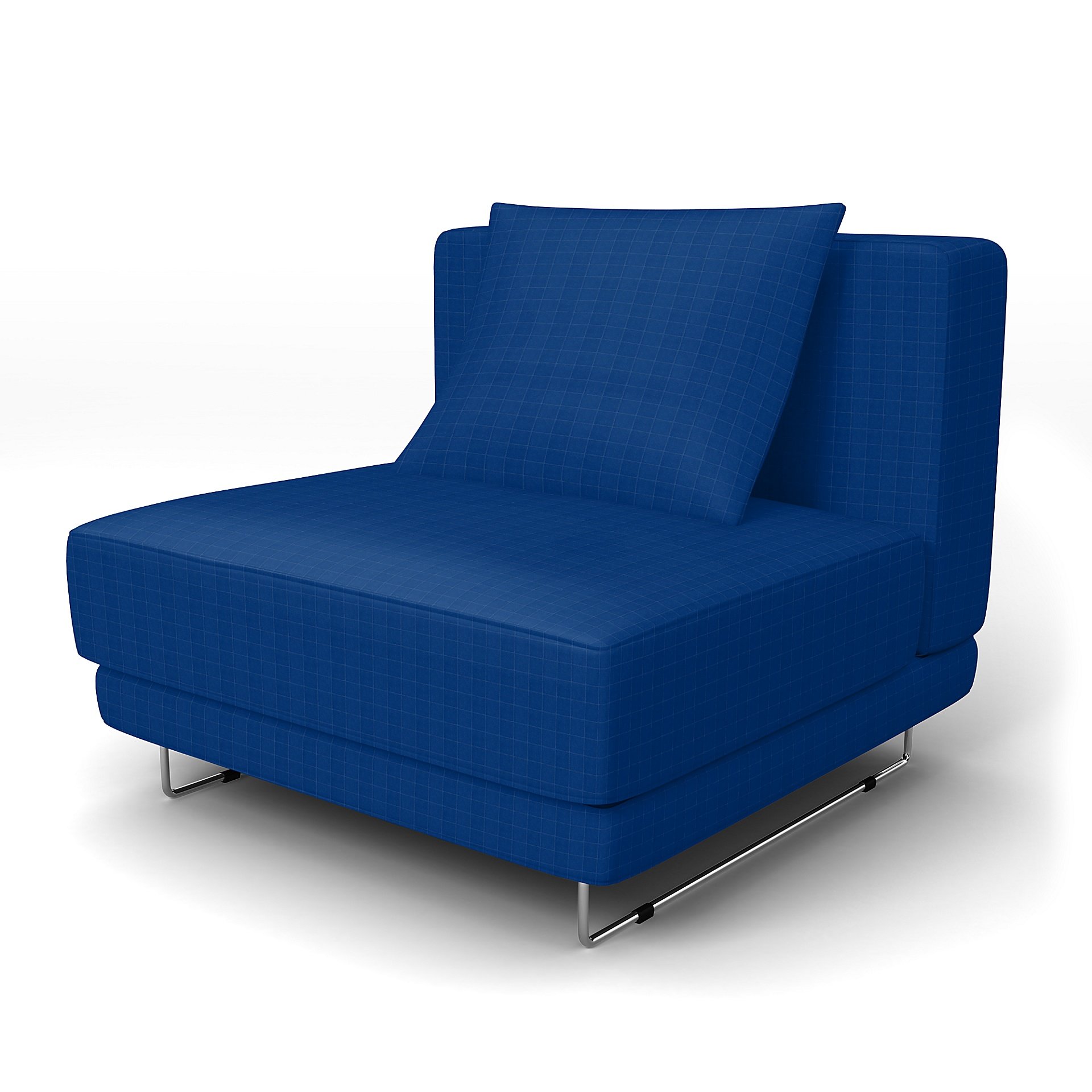 IKEA - Tylosand 1 Seat Module Cover, Lapis Blue, Velvet - Bemz