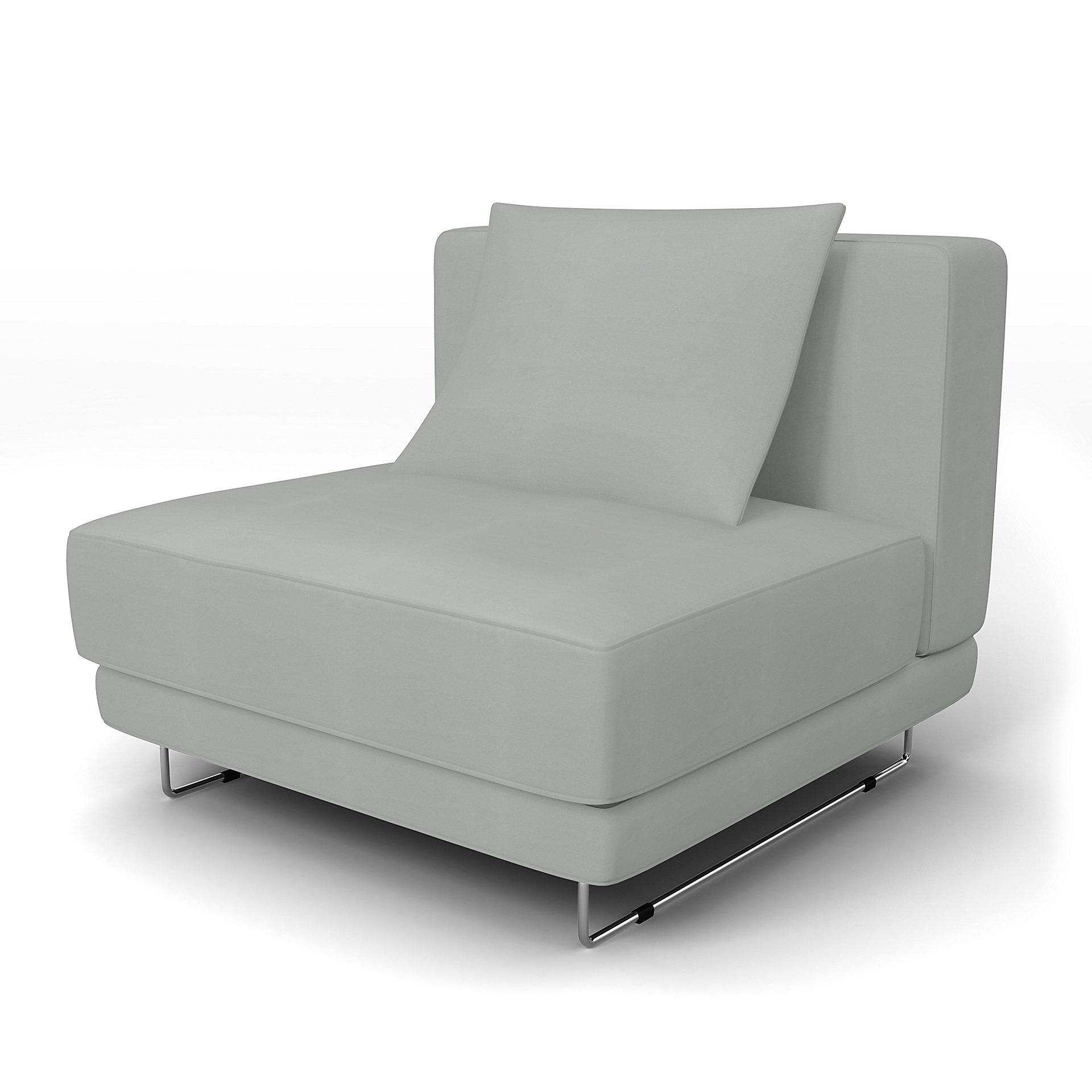 IKEA - Tylosand 1 Seat Module Cover, Silver Grey, Cotton - Bemz