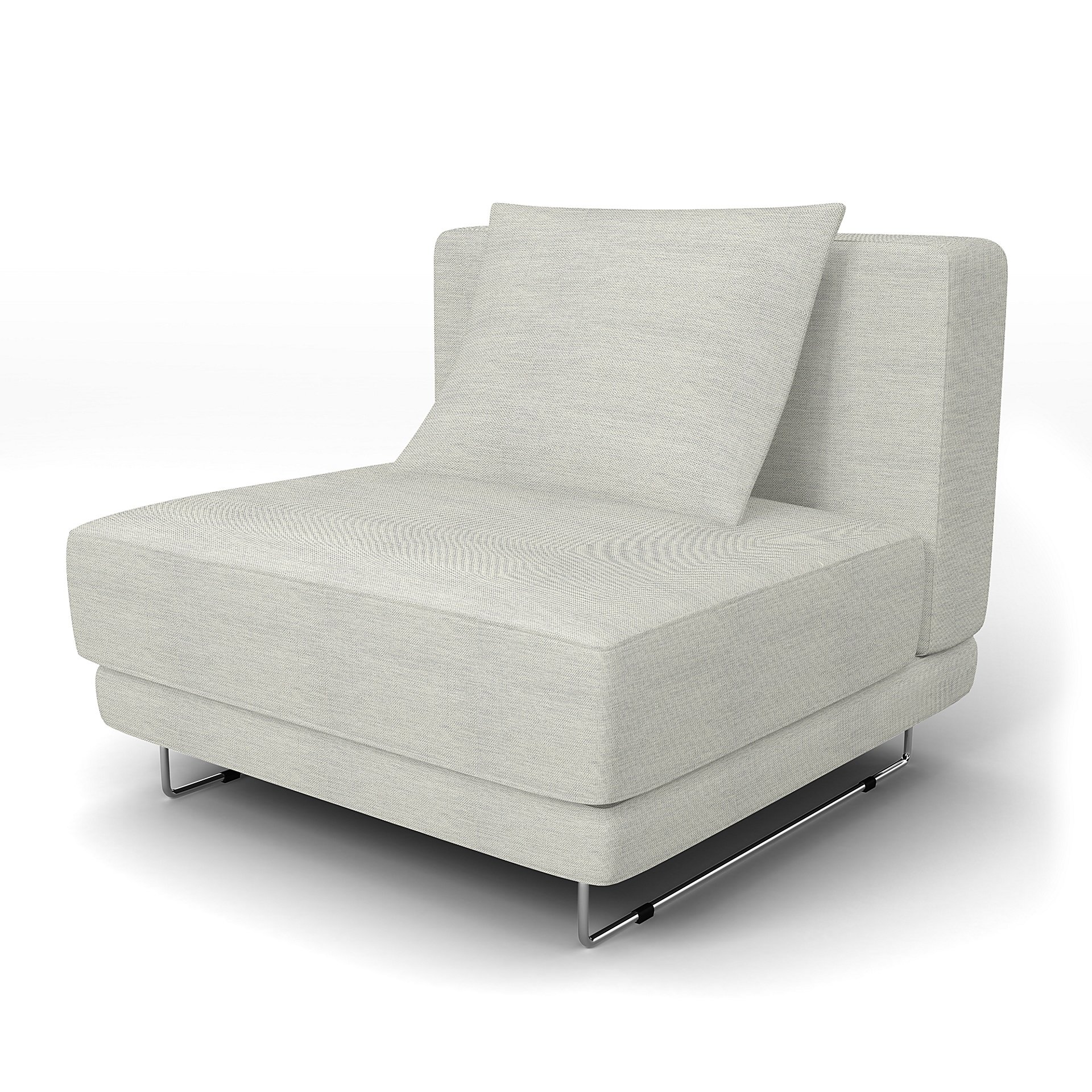 IKEA - Tylosand 1 Seat Module Cover, Silver Grey, Cotton - Bemz