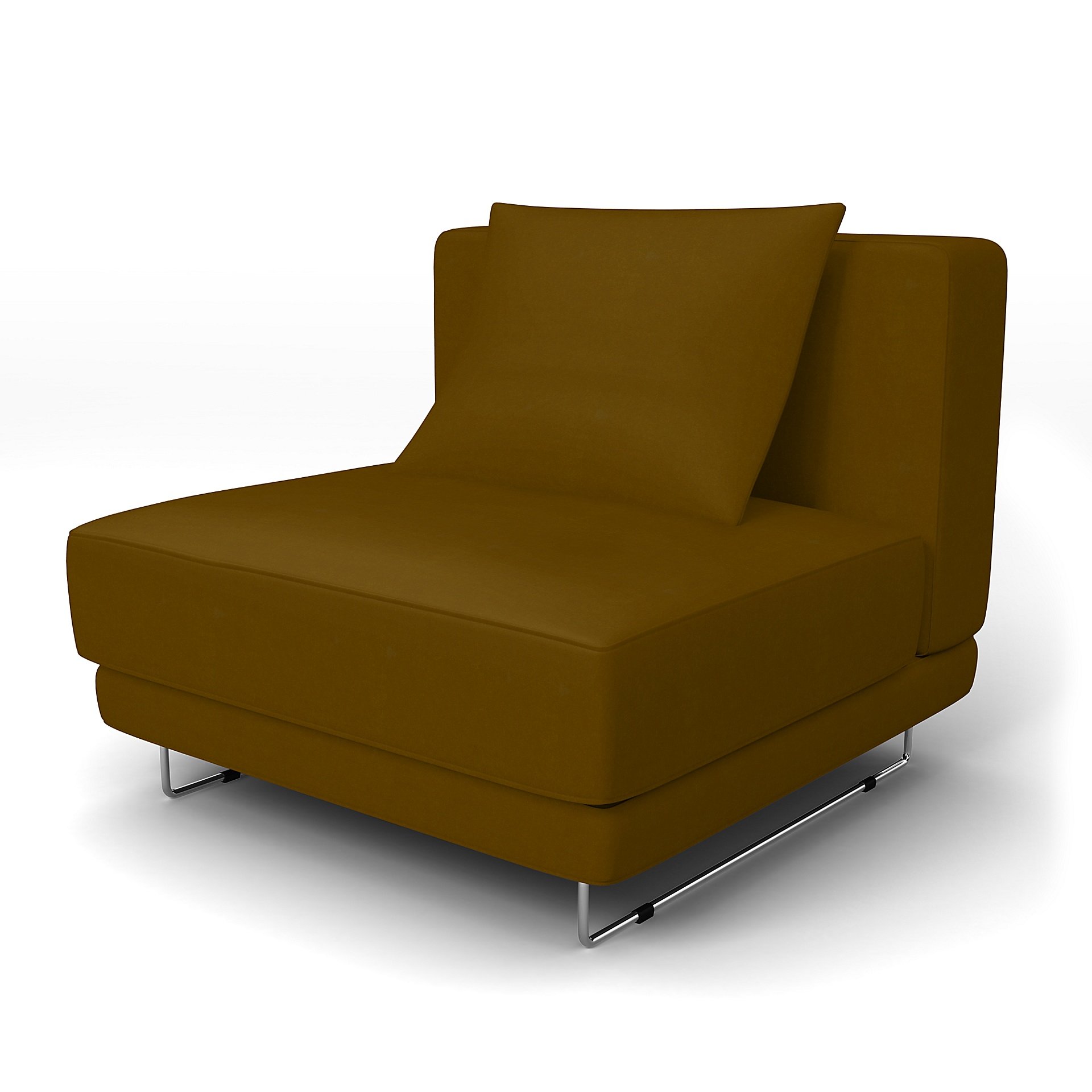 IKEA - Tylosand 1 Seat Module Cover, Turmeric, Velvet - Bemz