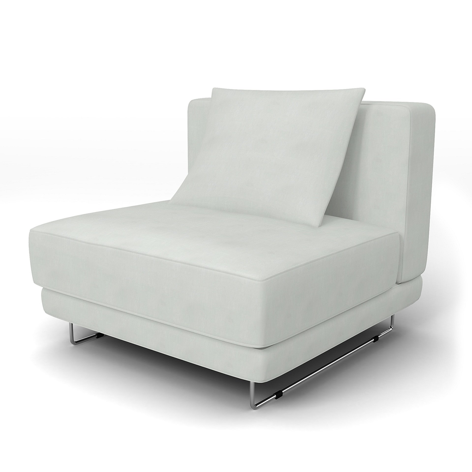 IKEA - Tylosand 1 Seat Module Cover, Silver Grey, Linen - Bemz