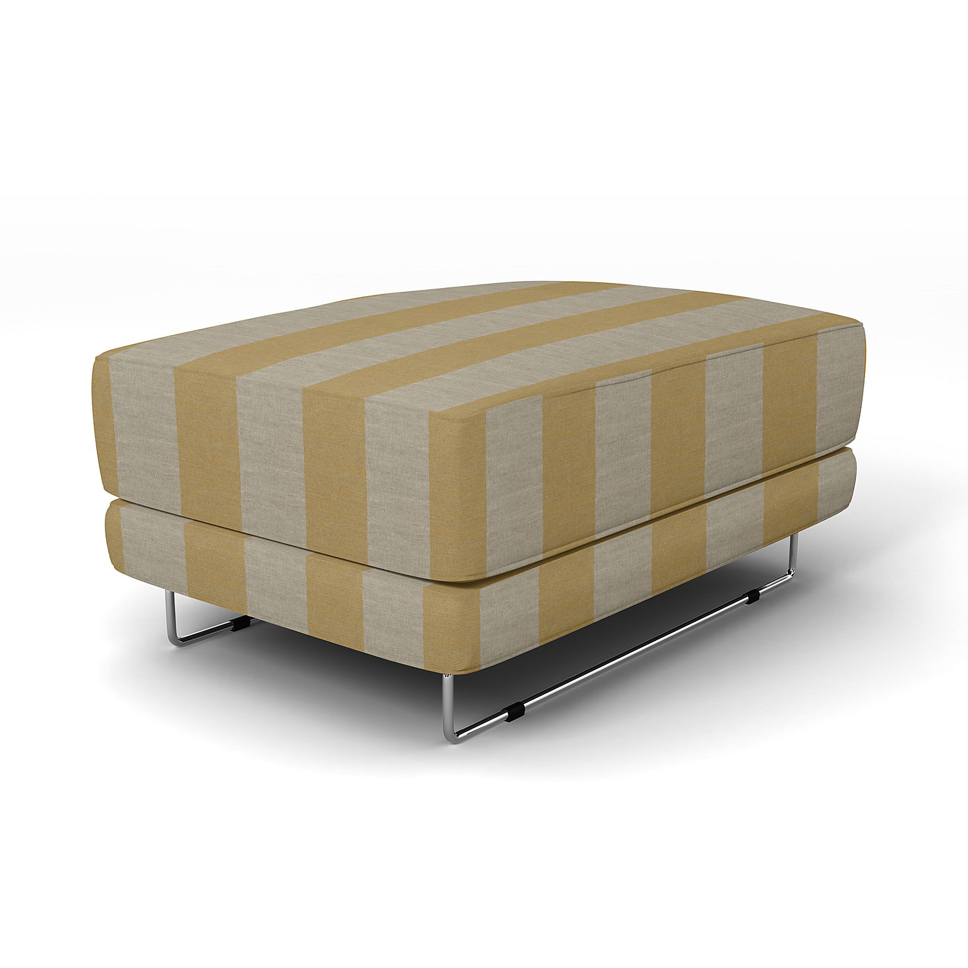 IKEA - Överdrag till Tylösand fotpall, Sun Yellow, Linne - Bemz
