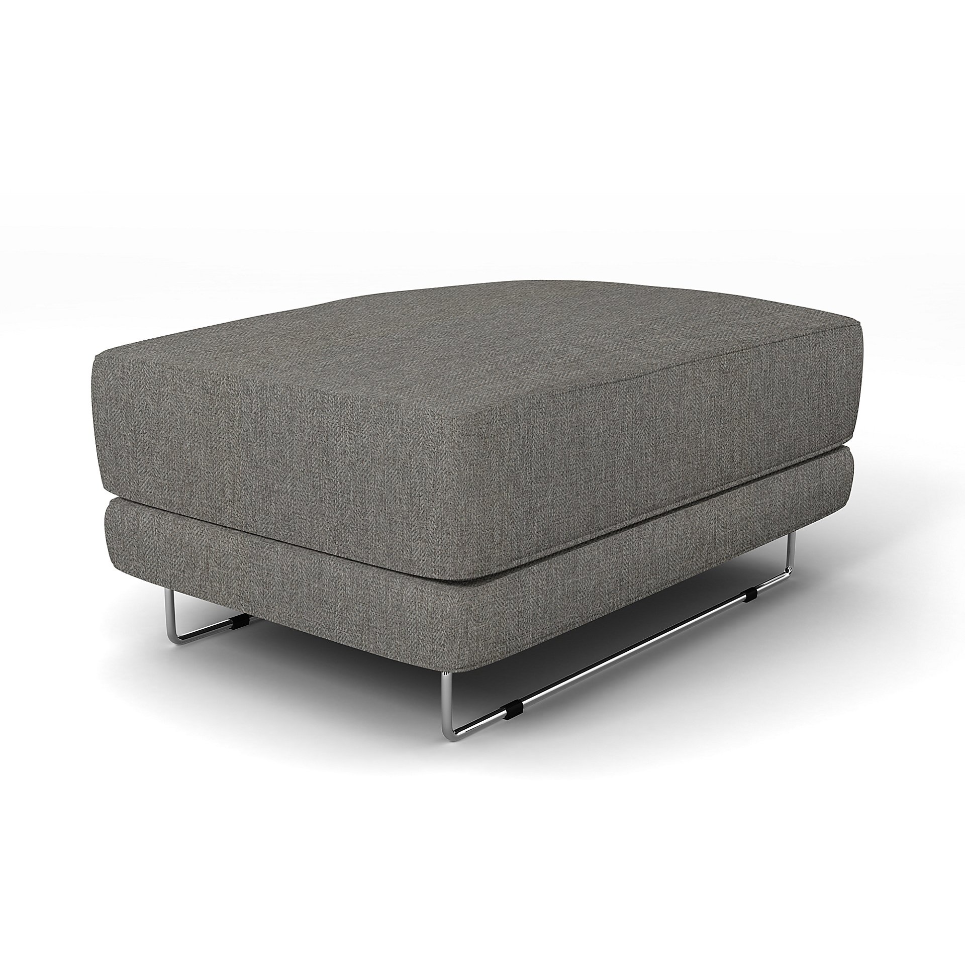 IKEA - Tylosand Footstool Cover, Taupe, Boucle & Texture - Bemz