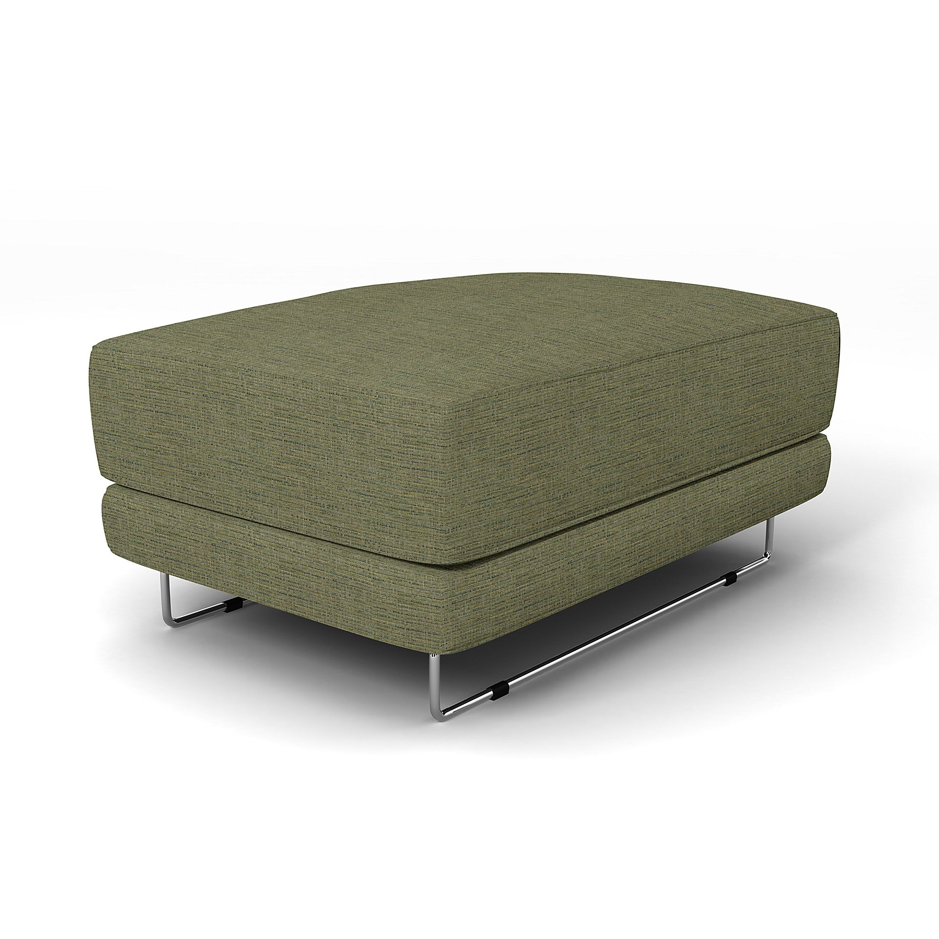 IKEA - Tylosand Footstool Cover, Meadow Green, Boucle & Texture - Bemz