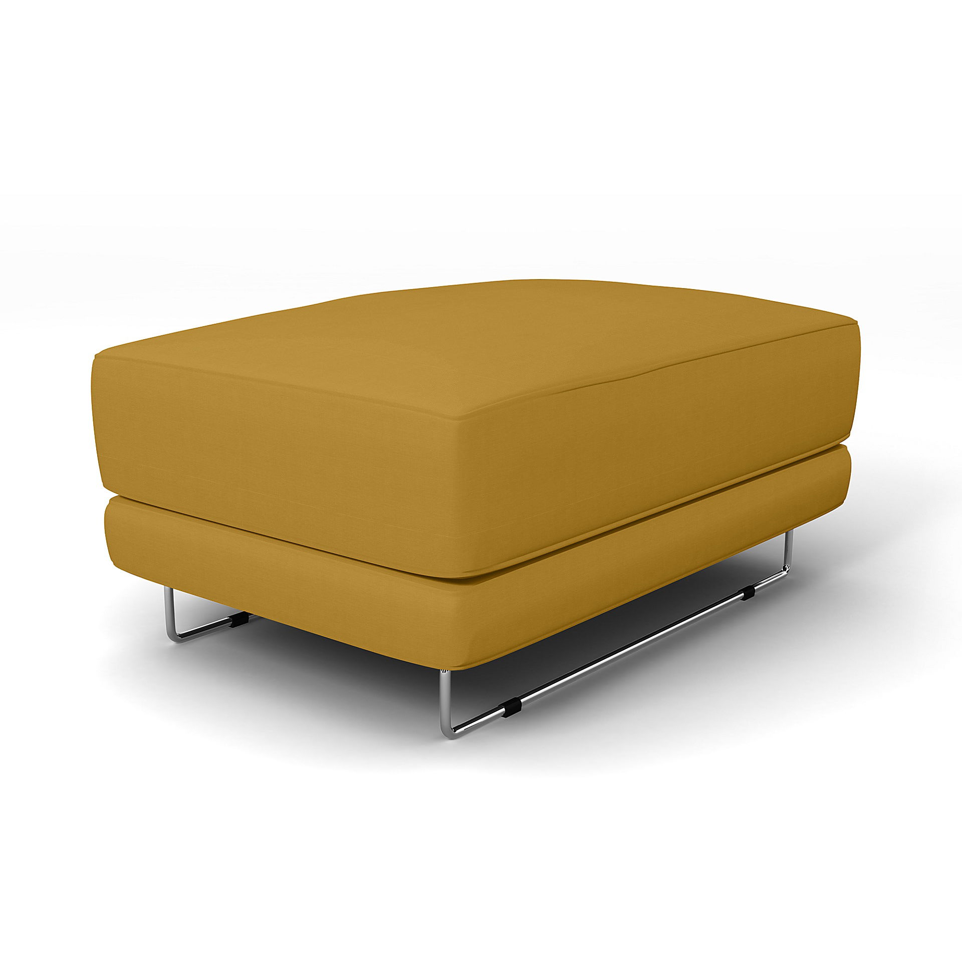 IKEA - Tylösand Footstool Cover, Honey Mustard, Cotton - Bemz