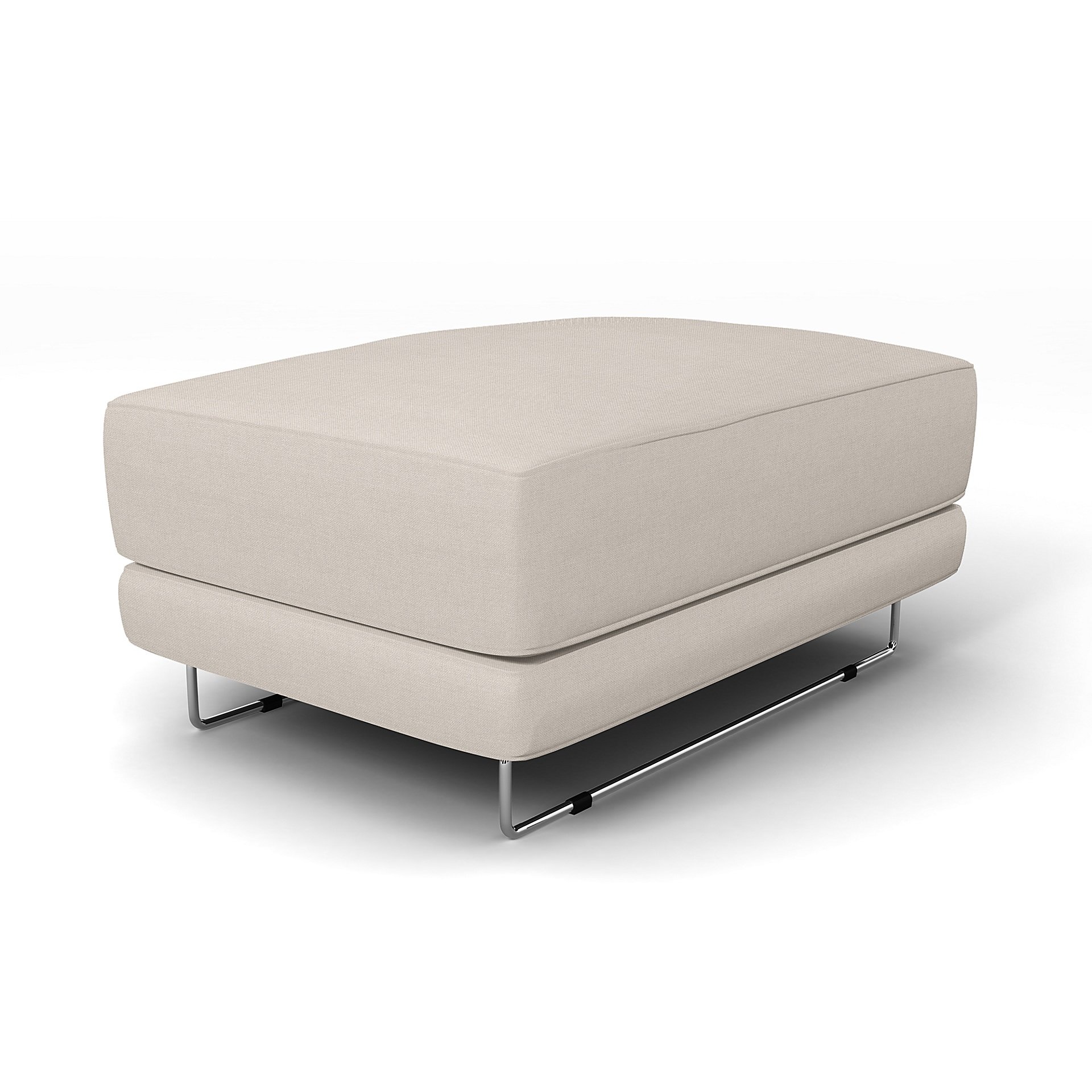 IKEA - Tylosand Footstool Cover, Chalk, Linen - Bemz