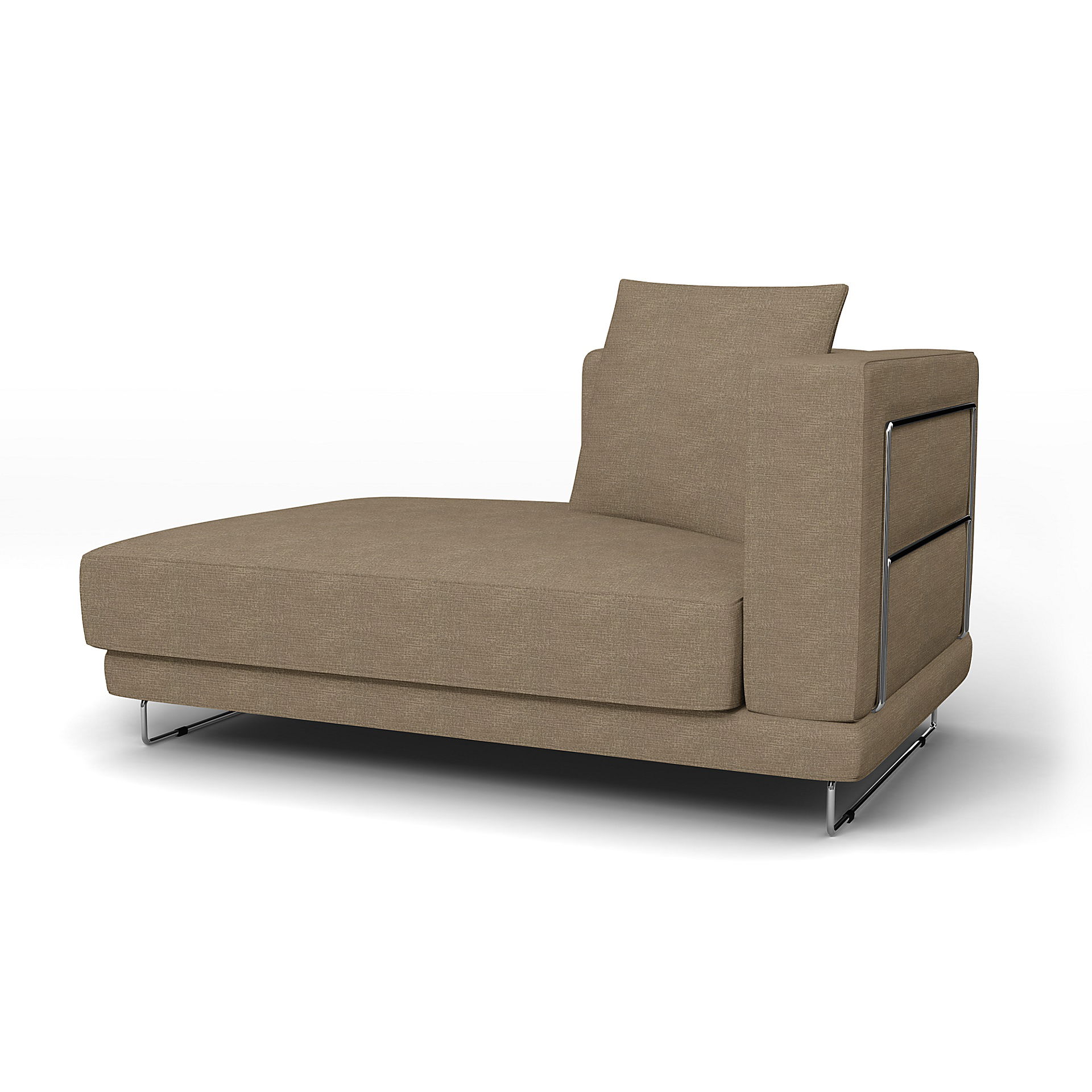 IKEA - Överdrag till Tylösand schäslong med vänster armstöd, Camel, BOUCLÉ & TEXTUR - Bemz