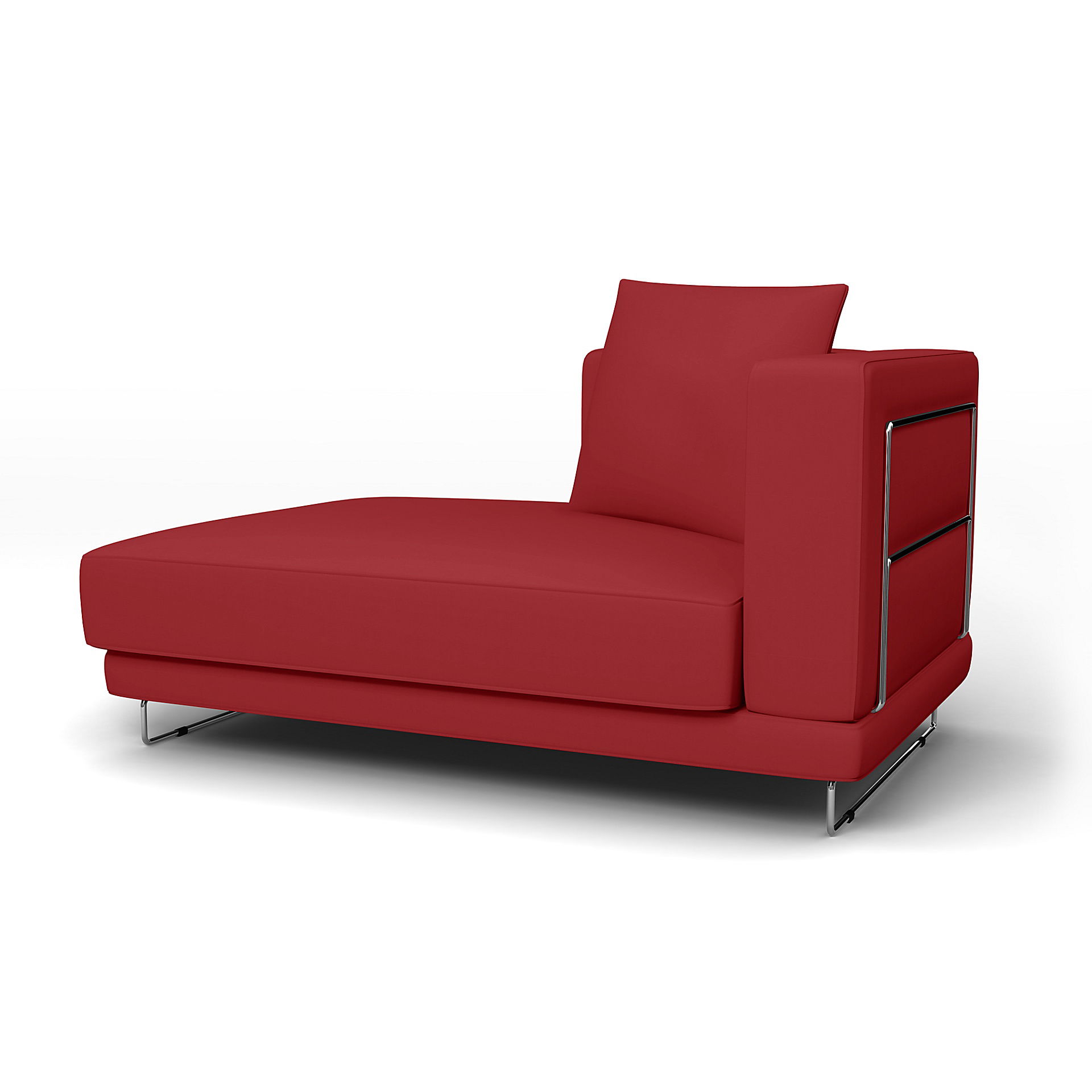 IKEA - Överdrag till Tylösand schäslong med vänster armstöd, Scarlet Red, Bomull - Bemz