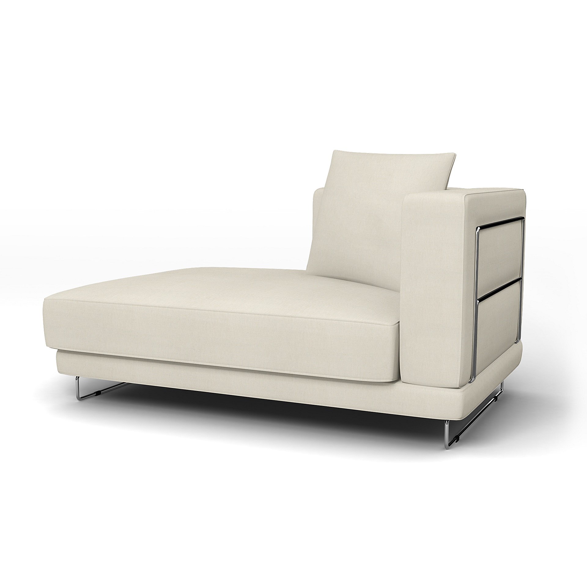 IKEA - Tylosand Chaise with Left Armrest Cover, Unbleached, Linen - Bemz