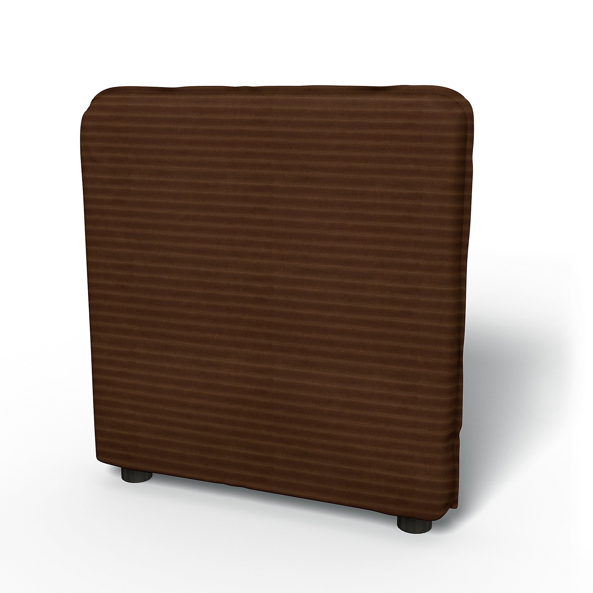 IKEA - Vallentuna Armrest Cover (80x60x13cm), Chocolate Brown, Corduroy - Bemz