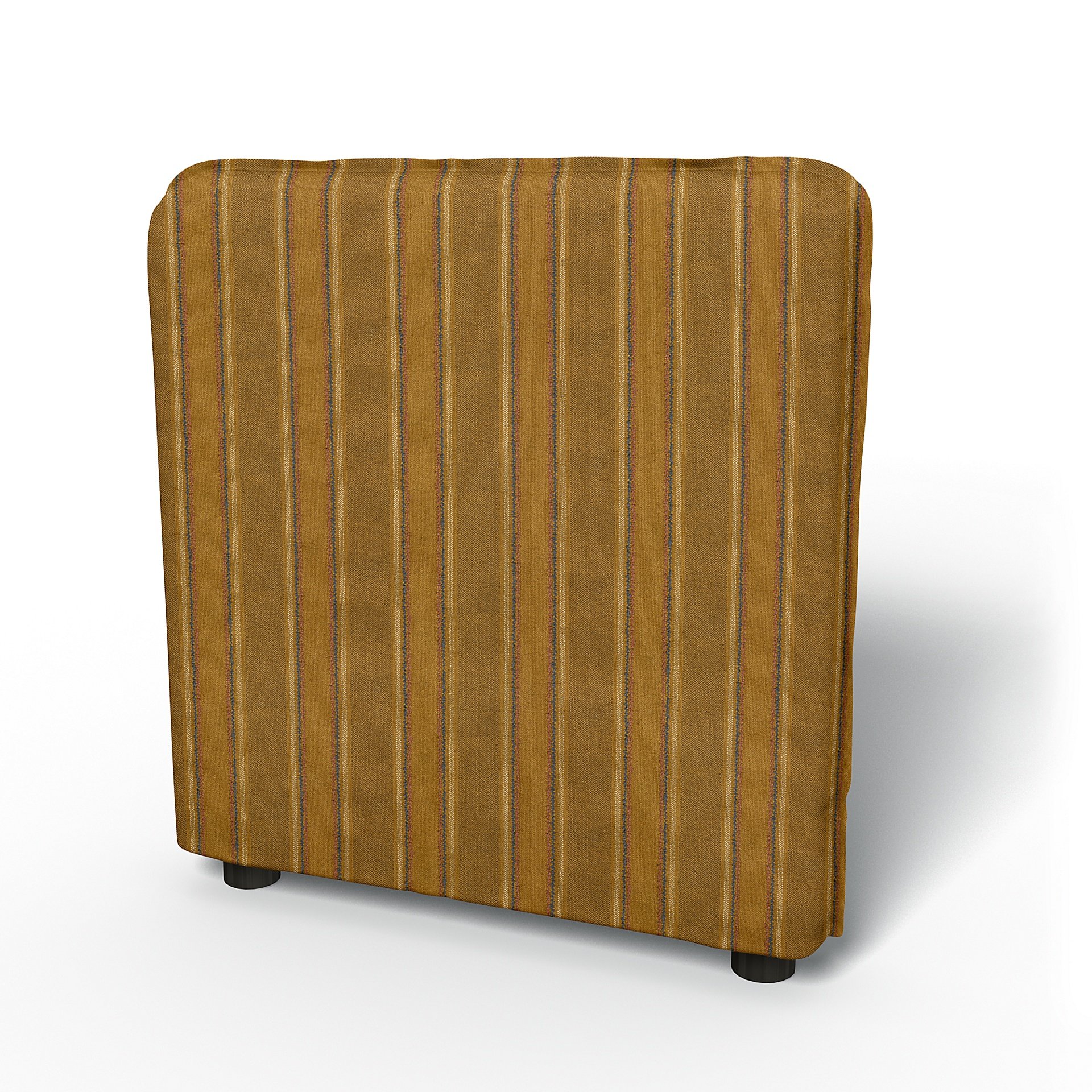 IKEA - Vallentuna Armrest Cover (80x60x13cm), Mustard Stripe, Cotton - Bemz