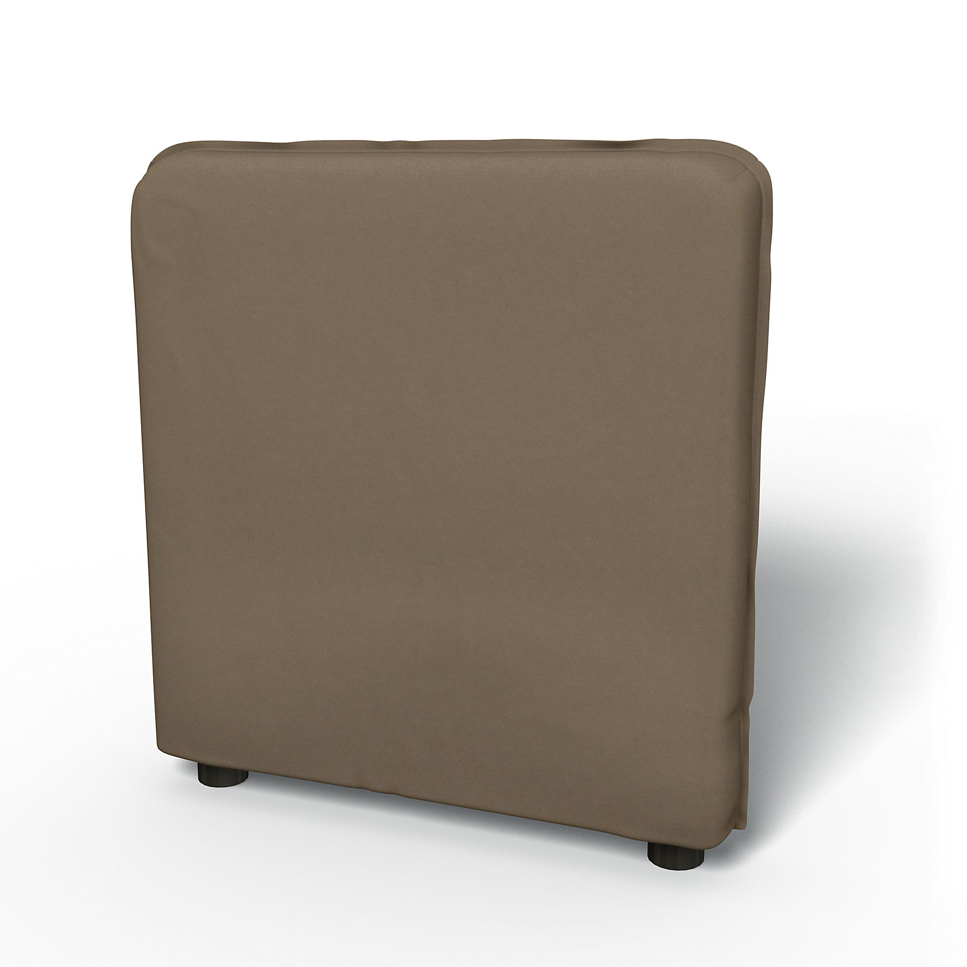 IKEA - Överdrag till Vallentuna Ryggstöd (80x60x13cm), Taupe, Sammet - Bemz