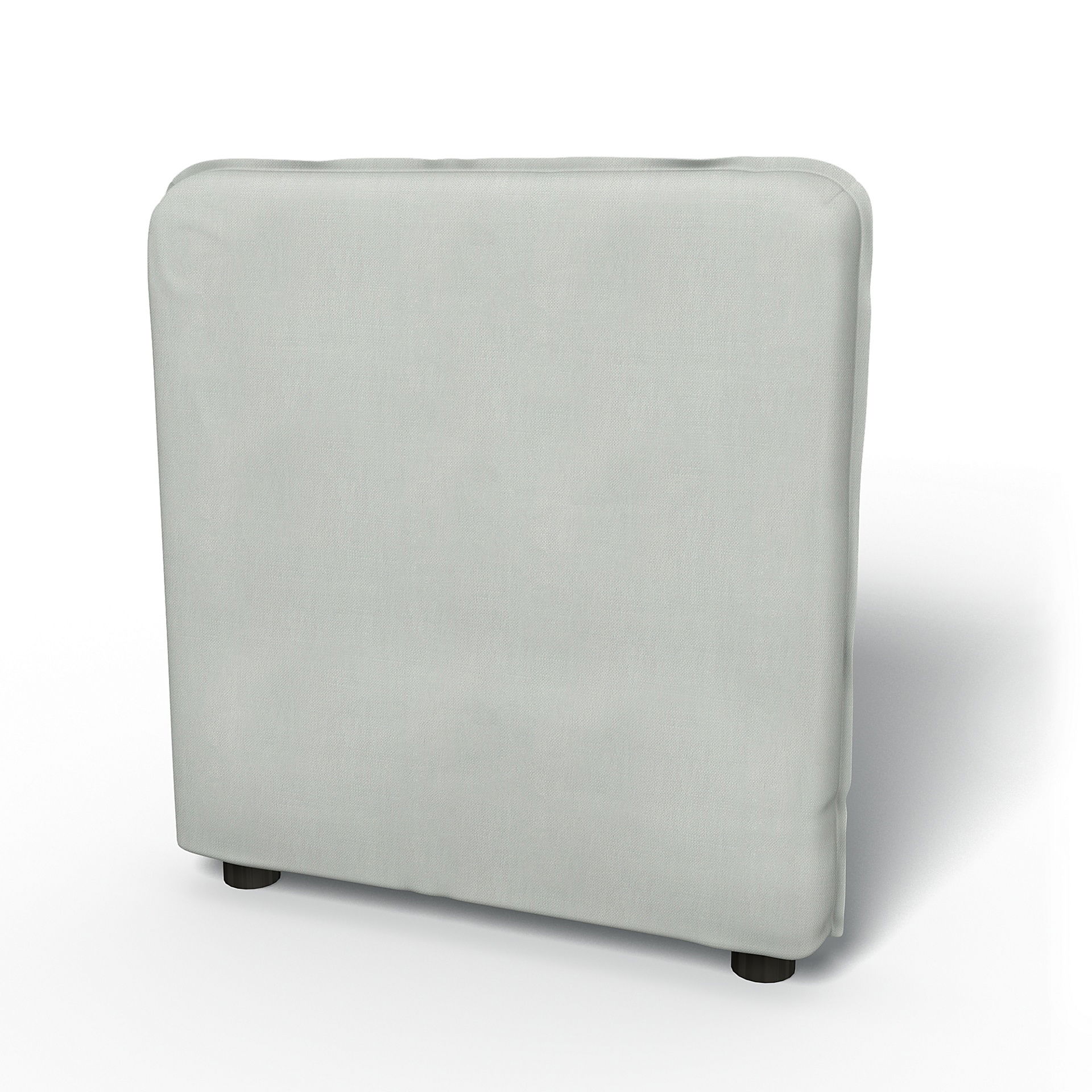 IKEA - Överdrag till Vallentuna Ryggstöd (80x60x13cm), Silver Grey, Linne - Bemz