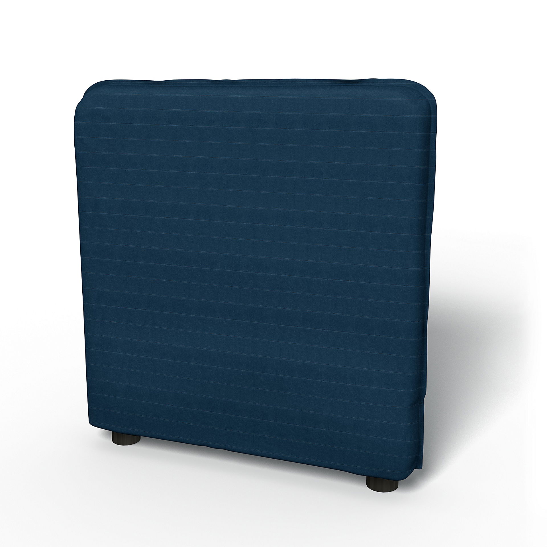 IKEA - Vallentuna Armrest Cover (80x60x13cm), Denim Blue, Velvet - Bemz