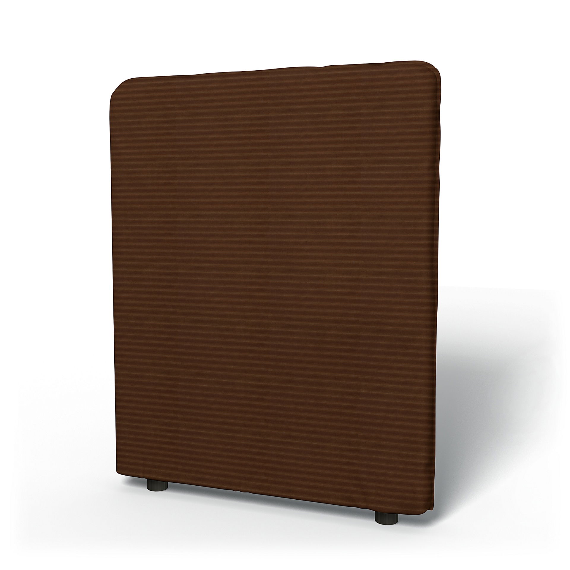 IKEA - Vallentuna High Backrest Cover 80x100cm 32x39in, Chocolate Brown, Corduroy - Bemz