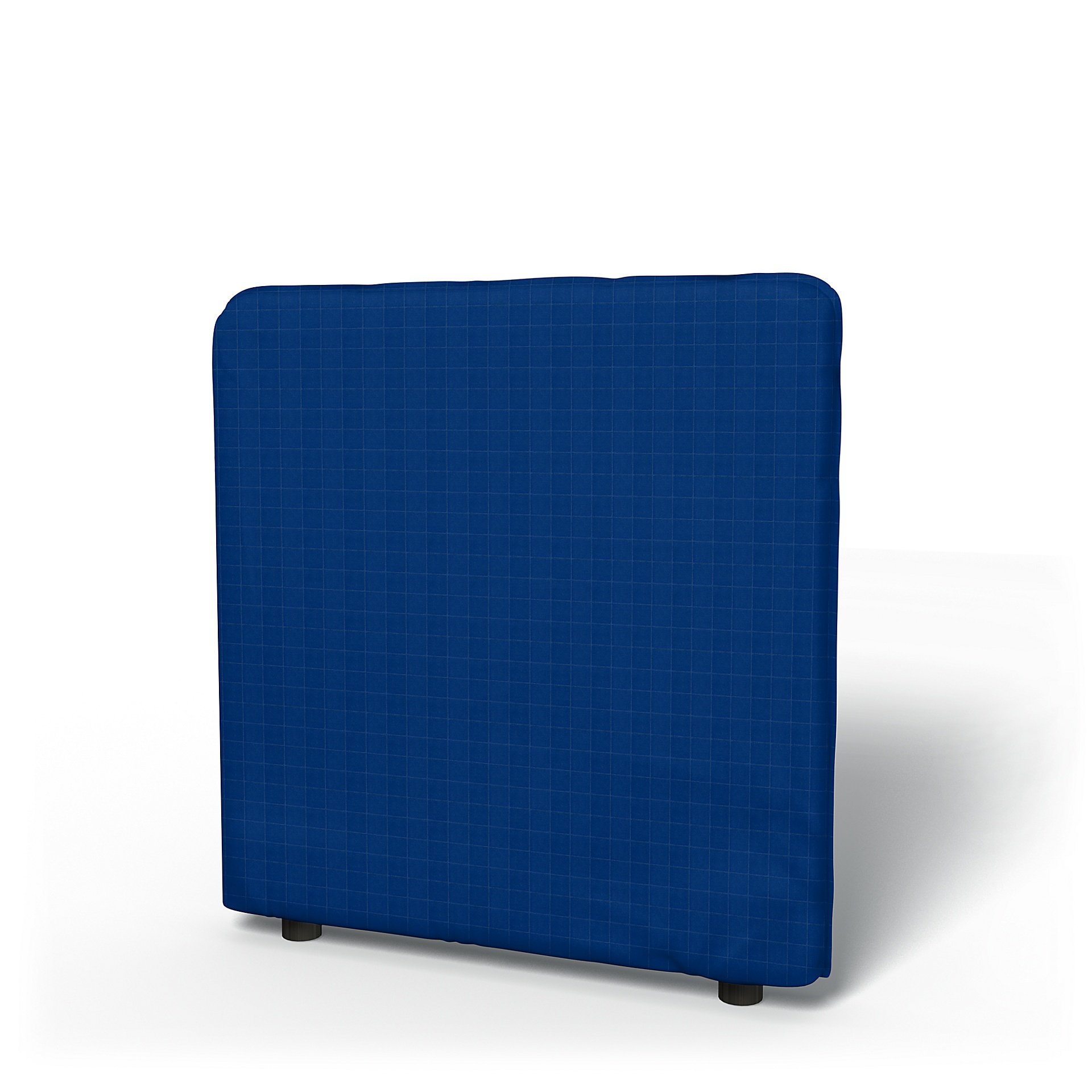IKEA - Vallentuna Low Backrest Cover 80x80cm 32x32in, Lapis Blue, Velvet - Bemz