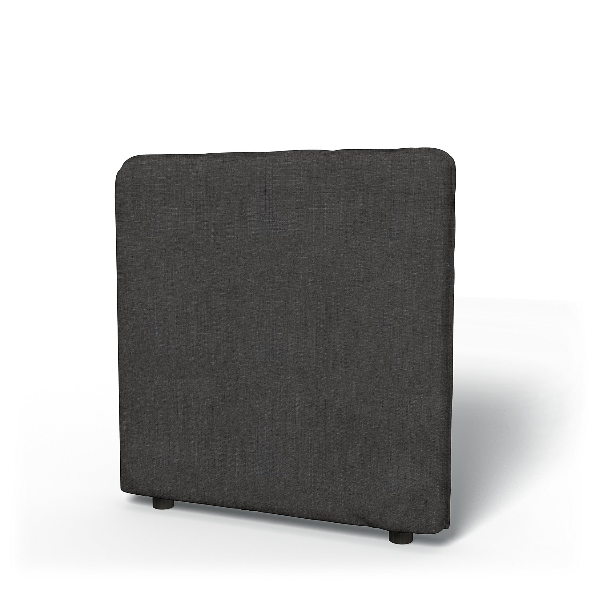 IKEA - Vallentuna Low Backrest Cover 80x80cm 32x32in, Espresso, Linen - Bemz