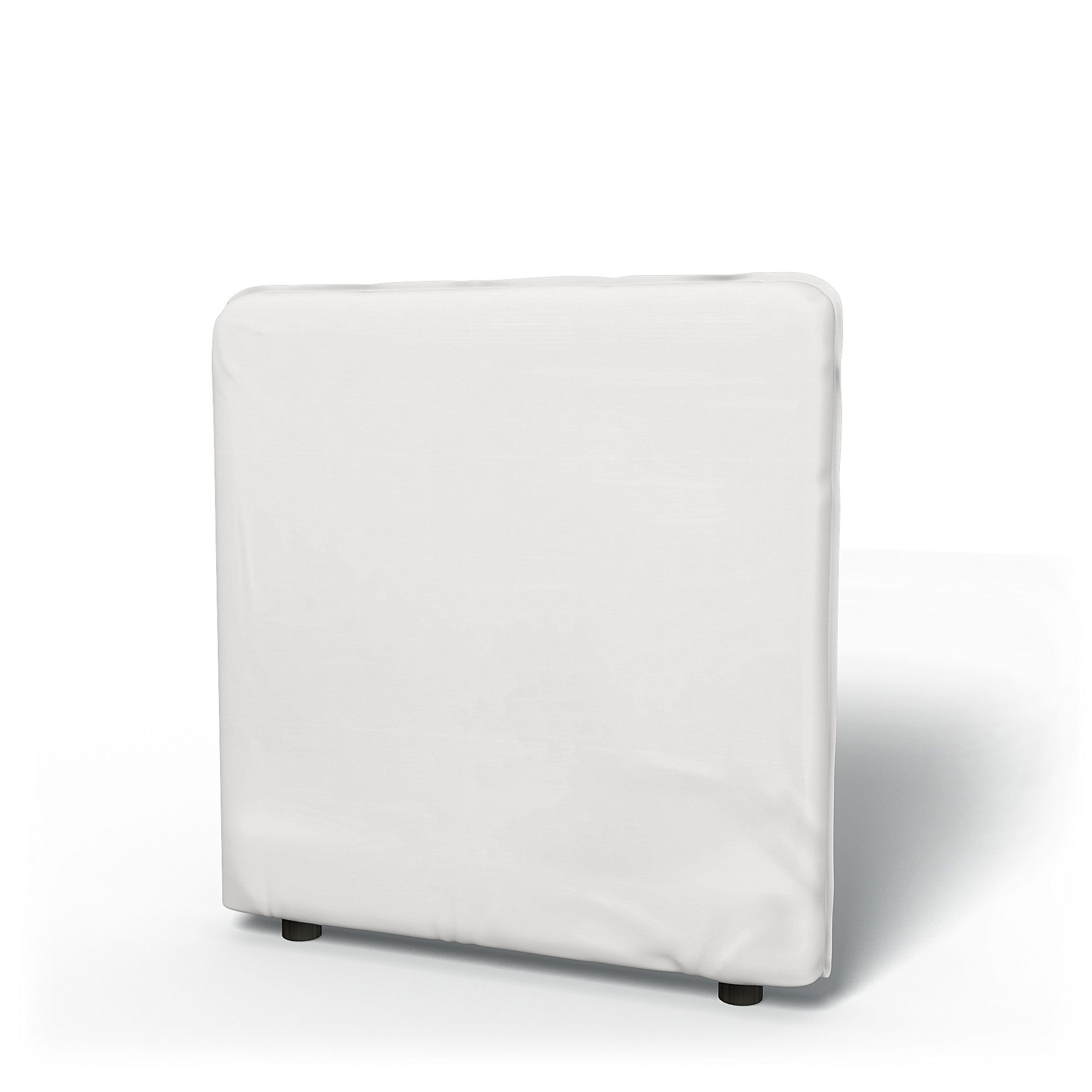 IKEA - Vallentuna Low Backrest Cover 80x80cm 32x32in, Absolute White, Cotton - Bemz
