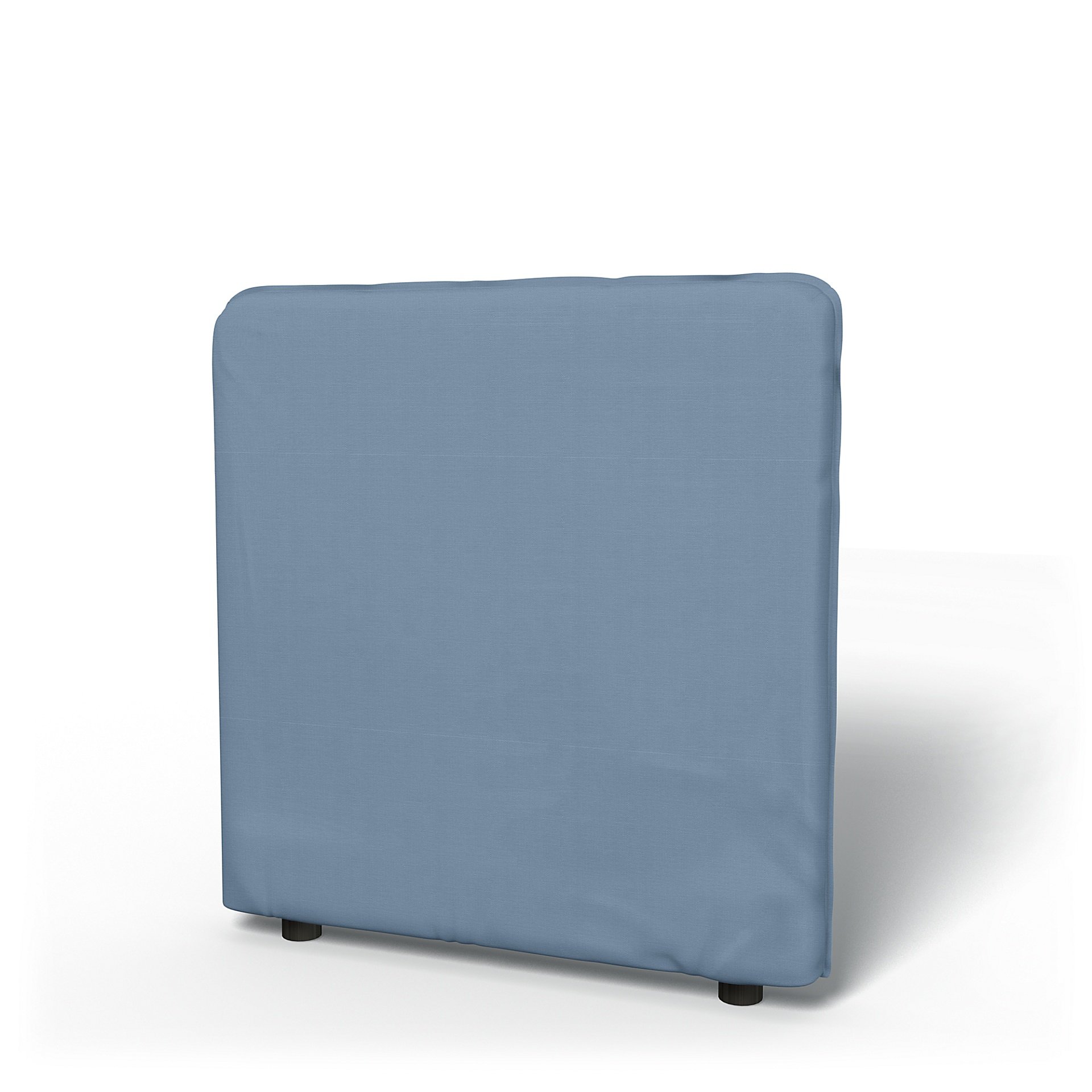 IKEA - Vallentuna Low Backrest Cover 80x80cm 32x32in, Dusty Blue, Cotton - Bemz