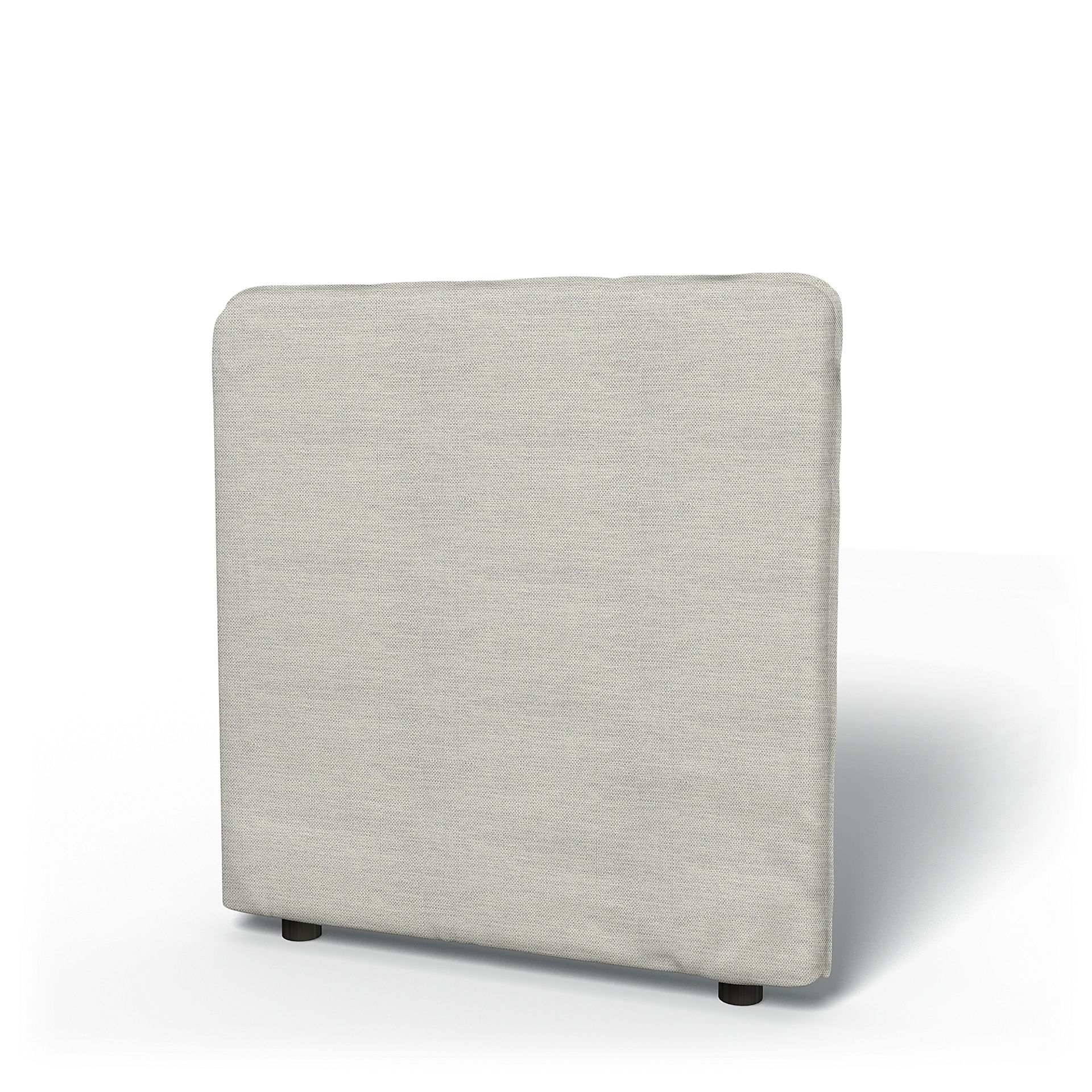 IKEA - Vallentuna Low Backrest Cover 80x80cm 32x32in, Silver Grey, Cotton - Bemz