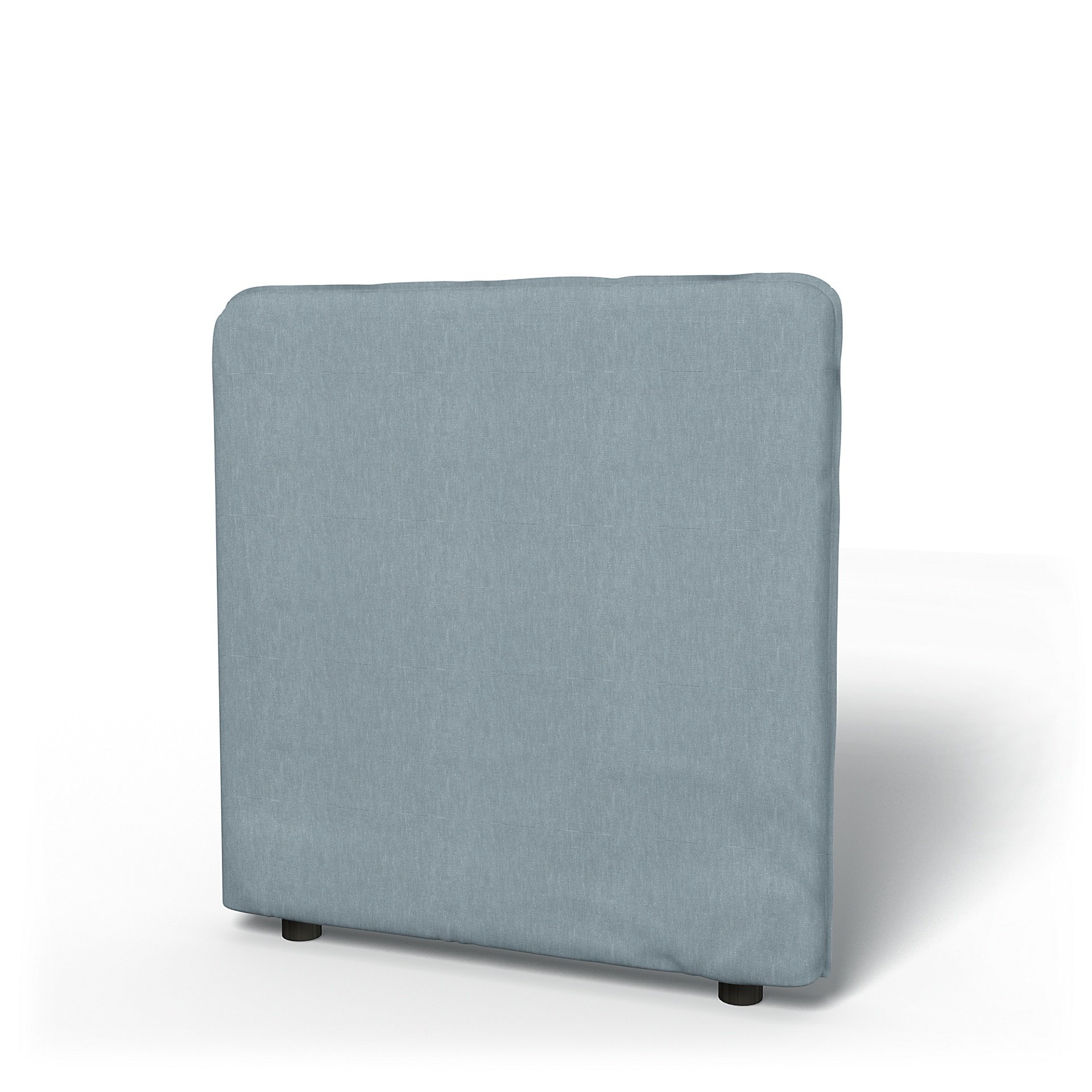 IKEA - Vallentuna Low Backrest Cover 80x80cm 32x32in, Dusty Blue, Linen - Bemz