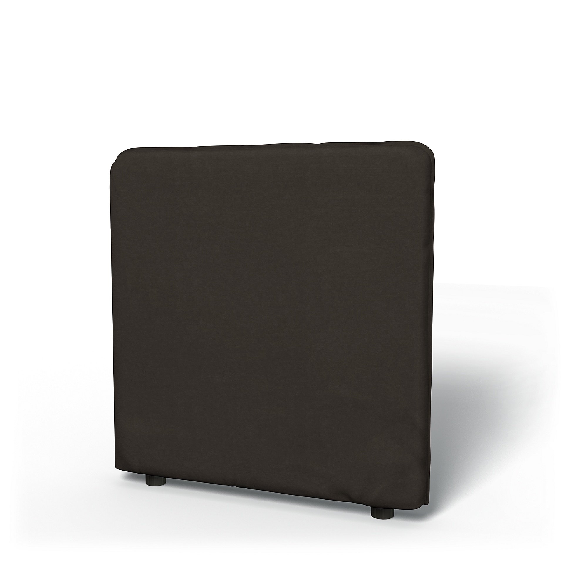 IKEA - Vallentuna Low Backrest Cover 80x80cm 32x32in, Licorice, Velvet - Bemz