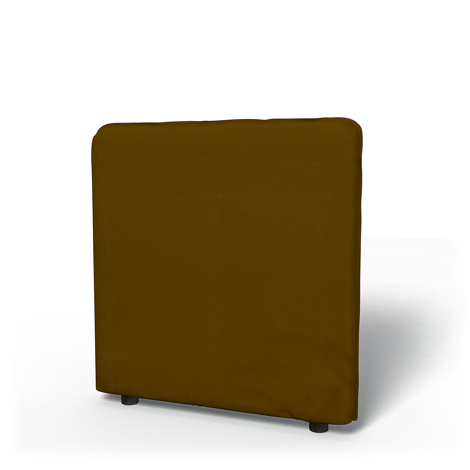 IKEA - Vallentuna Low Backrest Cover 80x80cm 32x32in, Turmeric, Velvet - Bemz