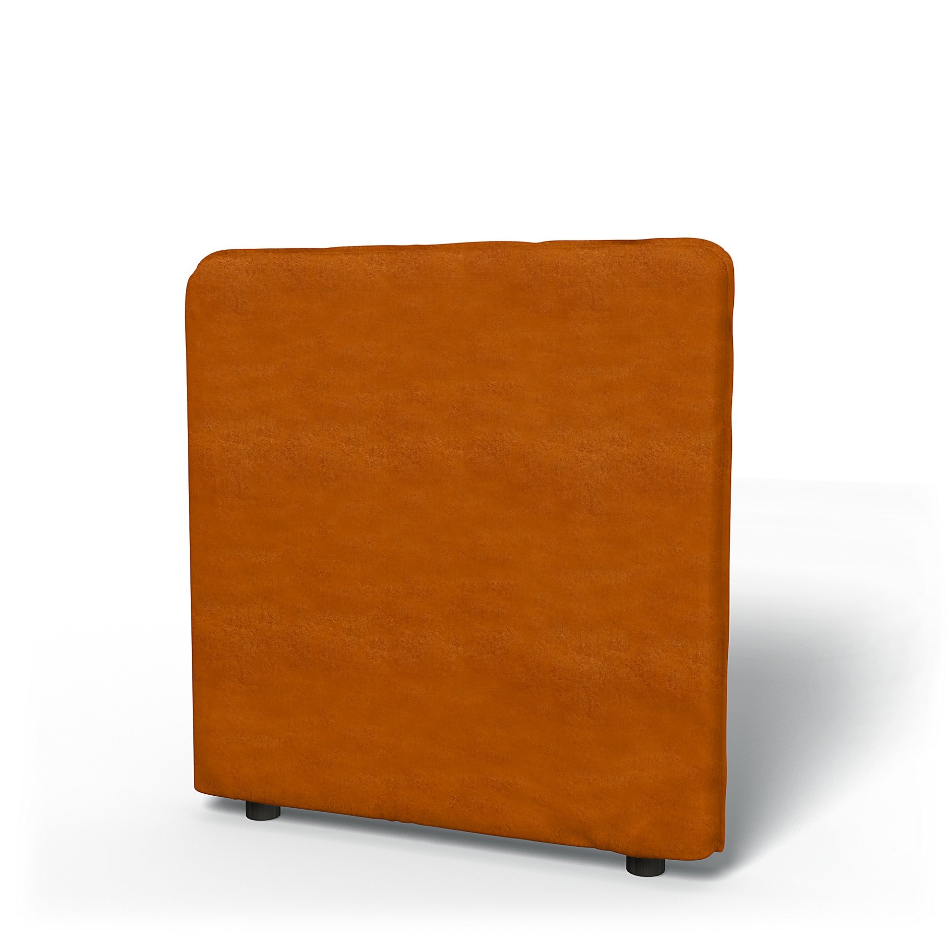 IKEA - Vallentuna Low Backrest Cover 80x80cm 32x32in, Cognac, Velvet - Bemz