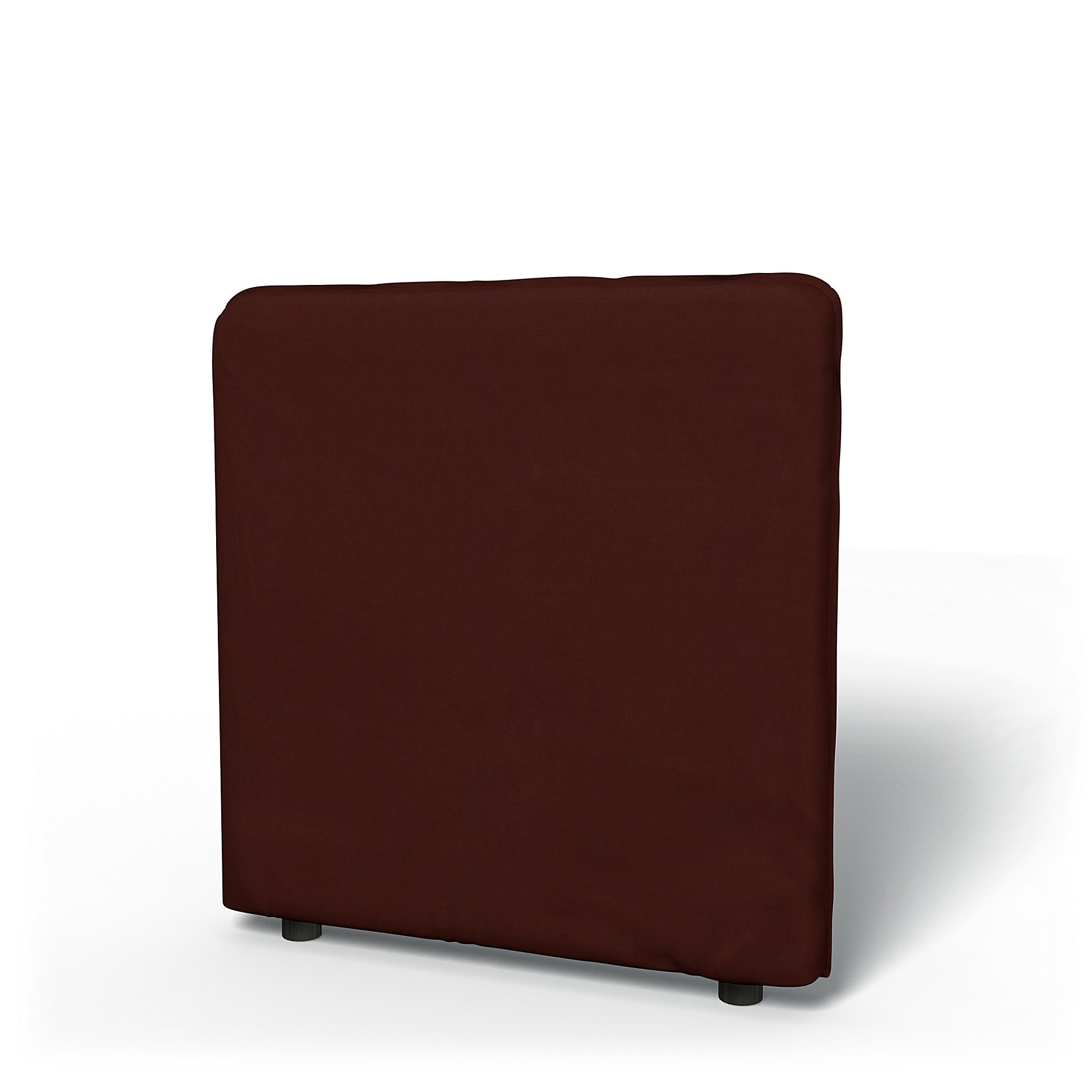 IKEA - Vallentuna Low Backrest Cover 80x80cm 32x32in, Ground Coffee, Velvet - Bemz
