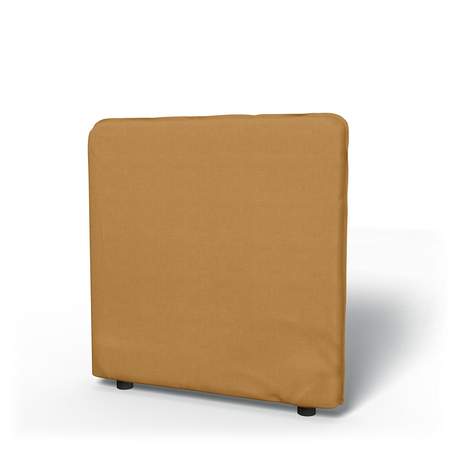 IKEA - Vallentuna Low Backrest Cover 80x80cm 32x32in, Mustard, Linen - Bemz