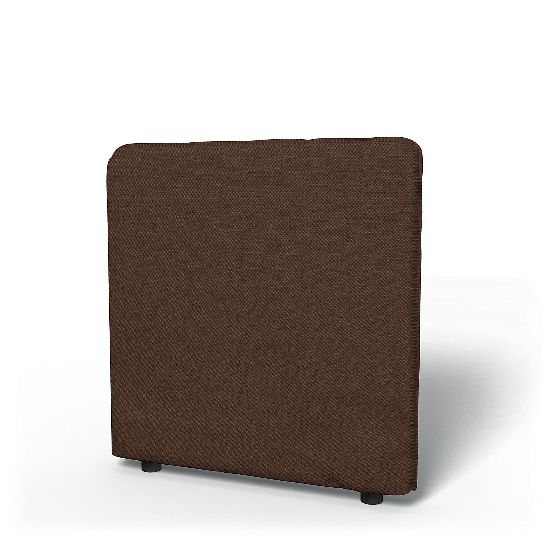 IKEA - Vallentuna Low Backrest Cover 80x80cm 32x32in, Chocolate, Linen - Bemz