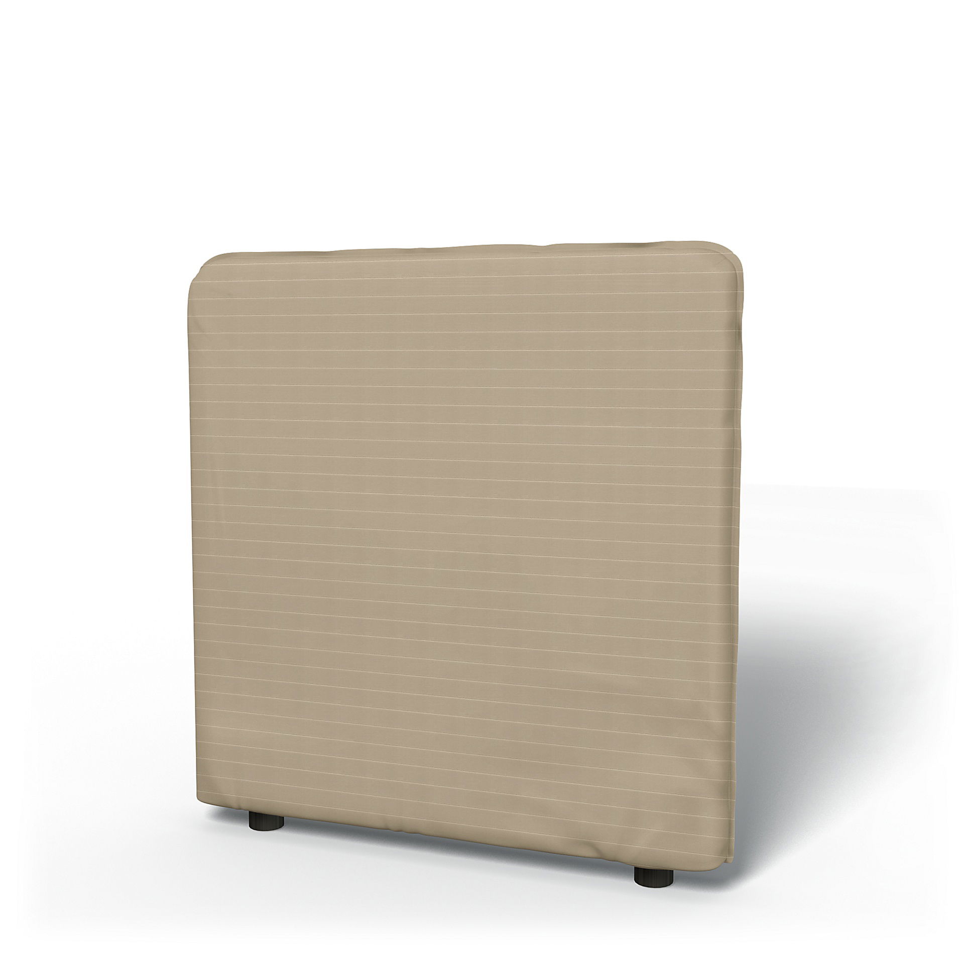 IKEA - Vallentuna Low Backrest Cover 80x80cm 32x32in, Oyster, Velvet - Bemz