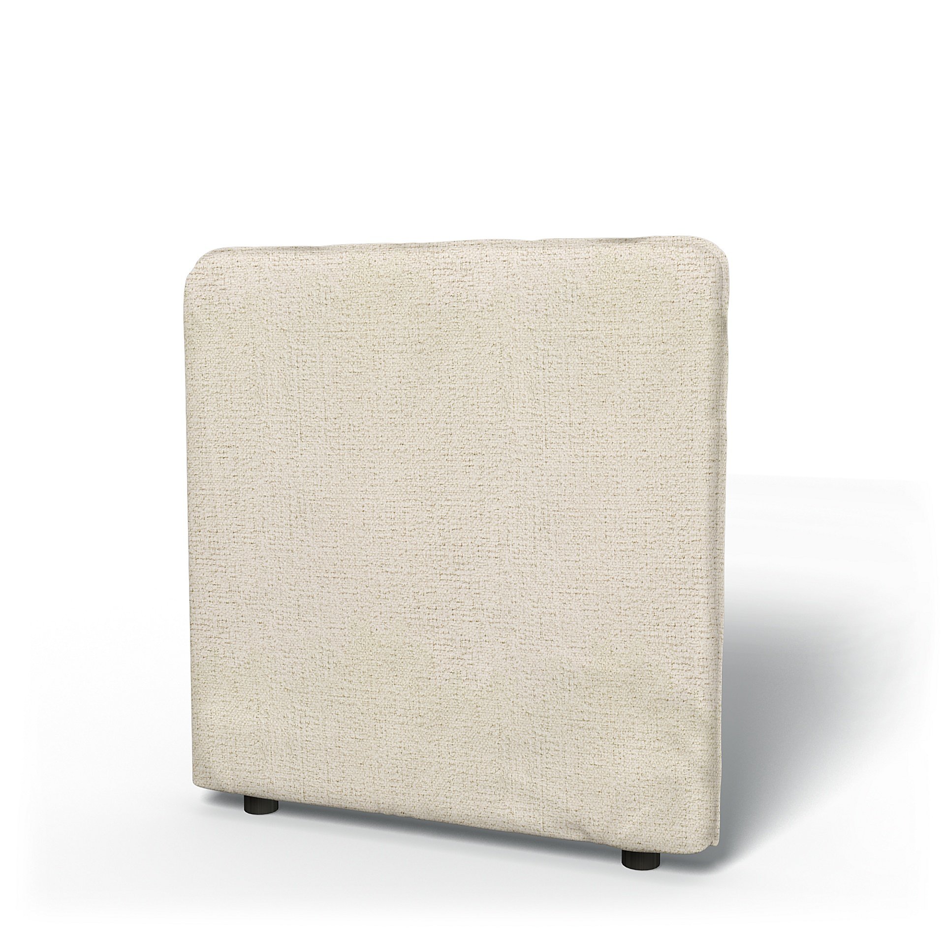 IKEA - Vallentuna Low Backrest Cover 80x80cm 32x32in, Ecru, Boucle & Texture - Bemz