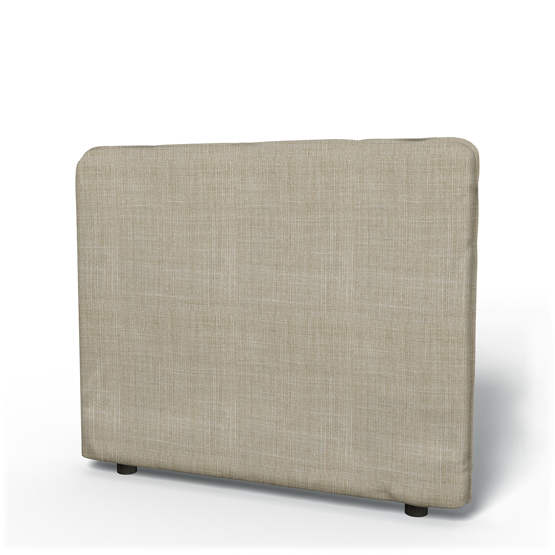 IKEA - Vallentuna Low Backrest Cover 100x80cm 39x32in, Sand Beige, Boucle & Texture - Bemz