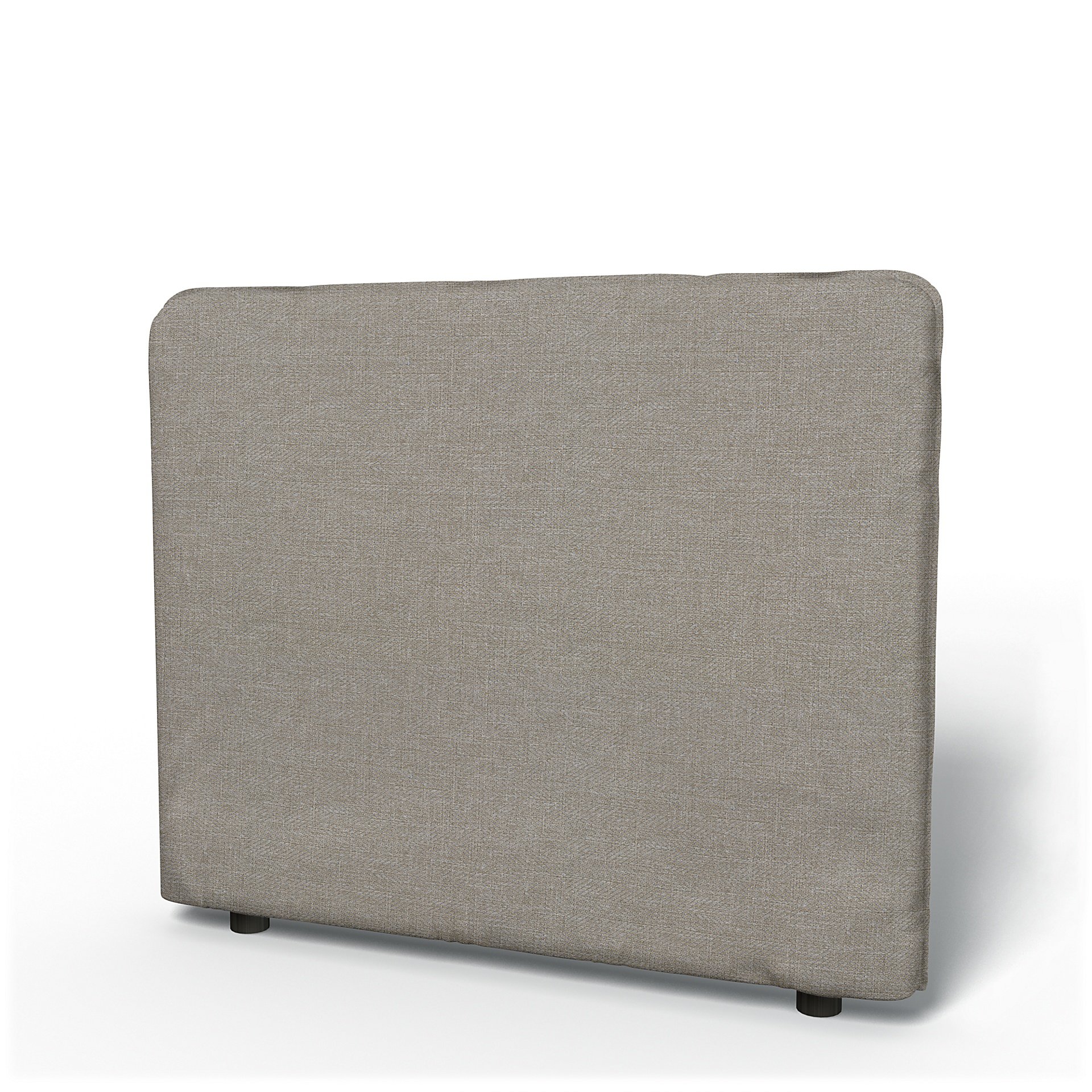 IKEA - Vallentuna Low Backrest Cover 100x80cm 39x32in, Greige, Boucle & Texture - Bemz